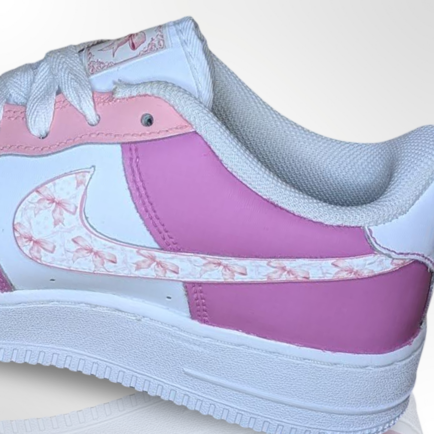 “Pretty in Pink” Custom Shoes - Nike Air Force 1 Low - FREE SHIPPING