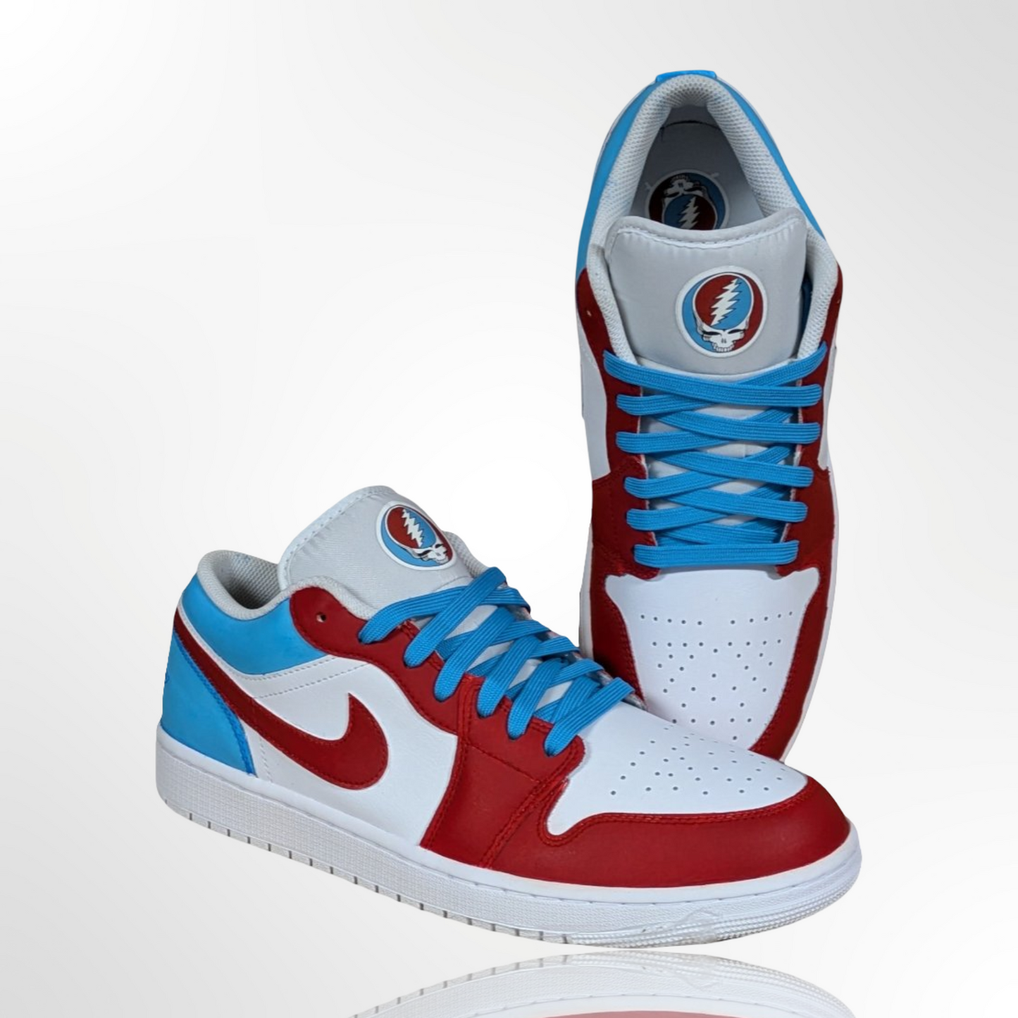 "Grateful Dead" Custom Shoes - Jordan 1 Low - FREE SHIPPING