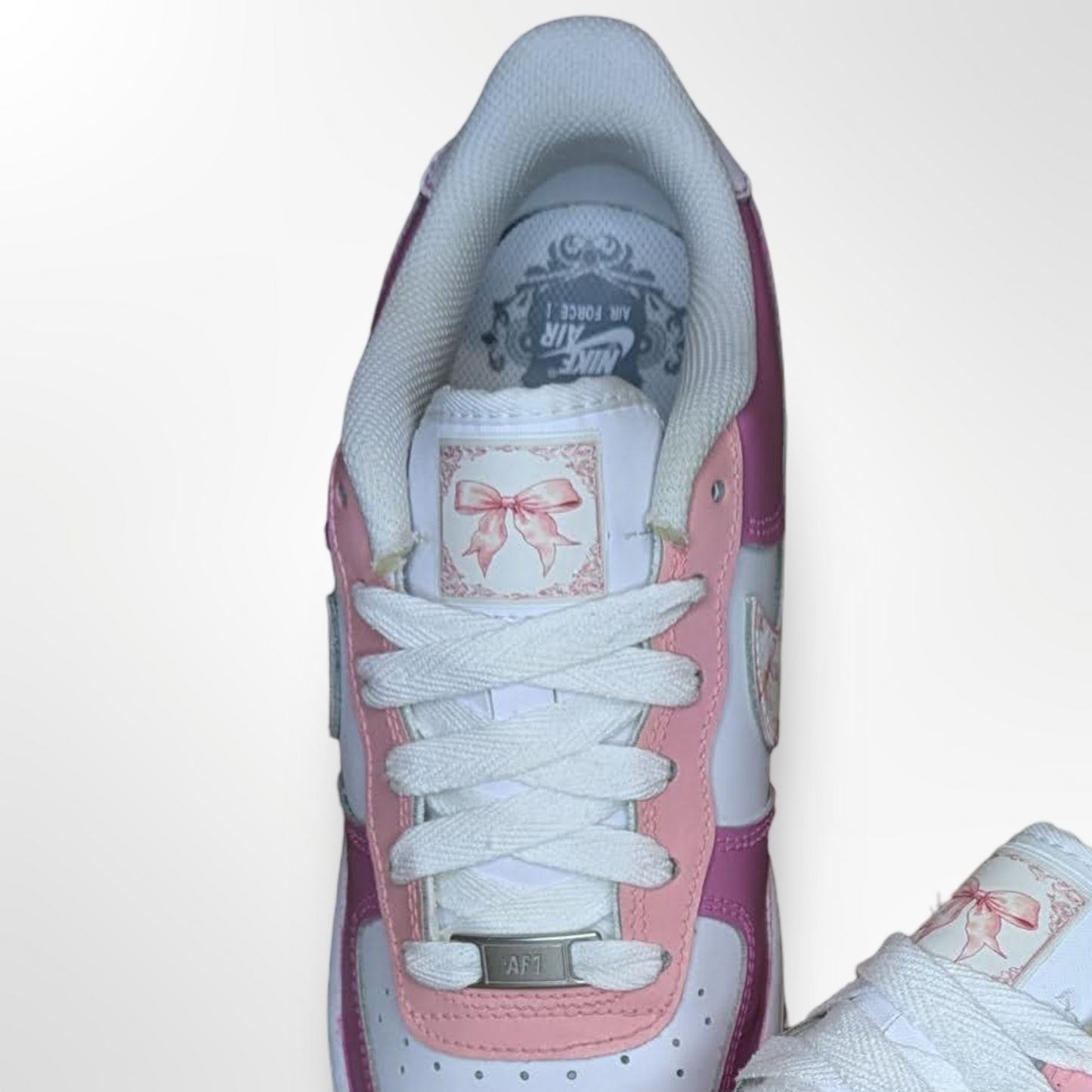 “Pretty in Pink” Custom Shoes - Nike Air Force 1 Low - FREE SHIPPING