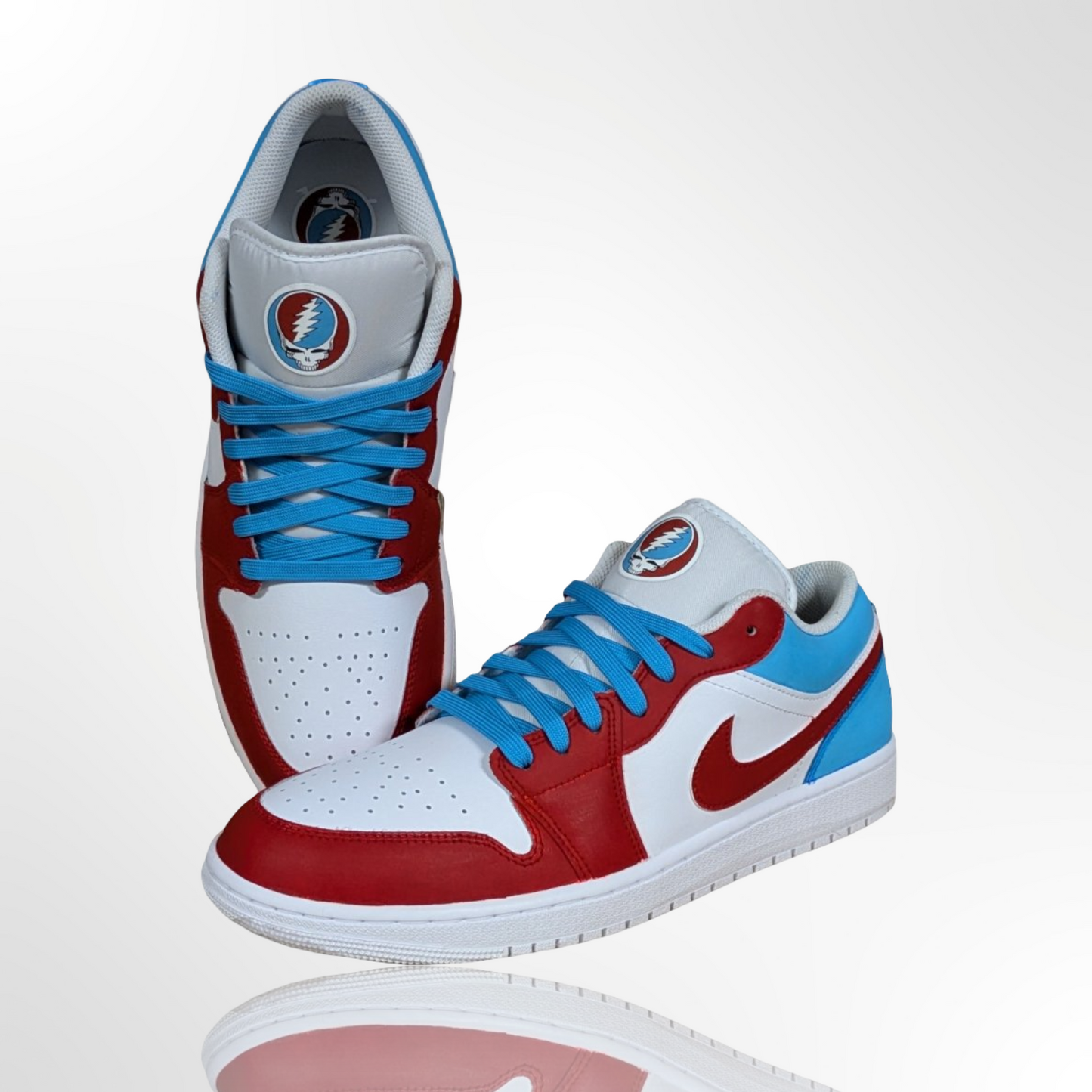 "Grateful Dead" Custom Shoes - Jordan 1 Low - FREE SHIPPING