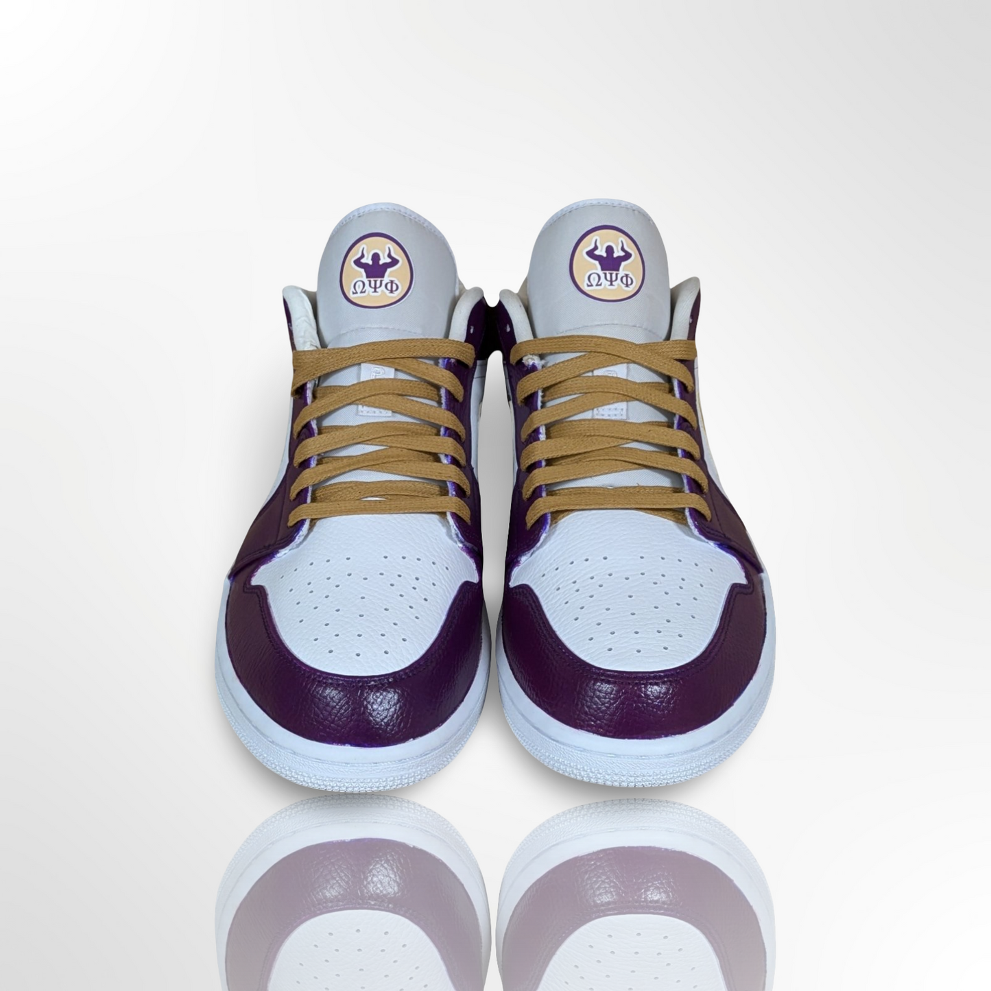 Omega Psi Phi / Q Dog Customs Shoes - Jordan 1 Low - FREE SHIPPING
