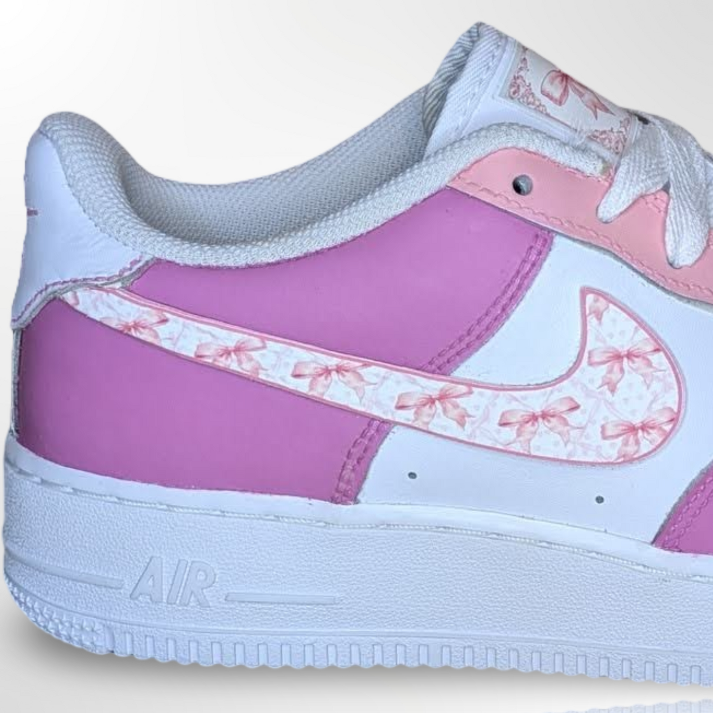 “Pretty in Pink” Custom Shoes - Nike Air Force 1 Low - FREE SHIPPING