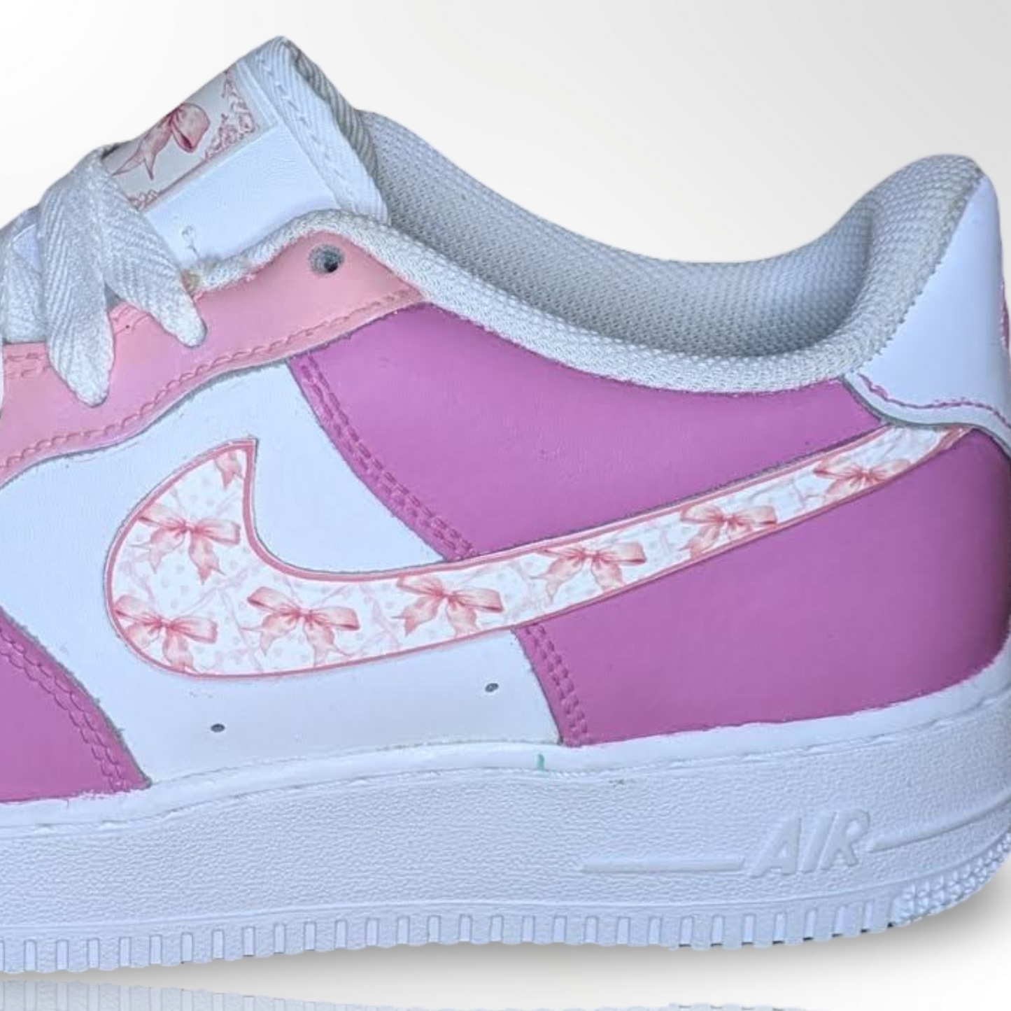 “Pretty in Pink” Custom Shoes - Nike Air Force 1 Low - FREE SHIPPING