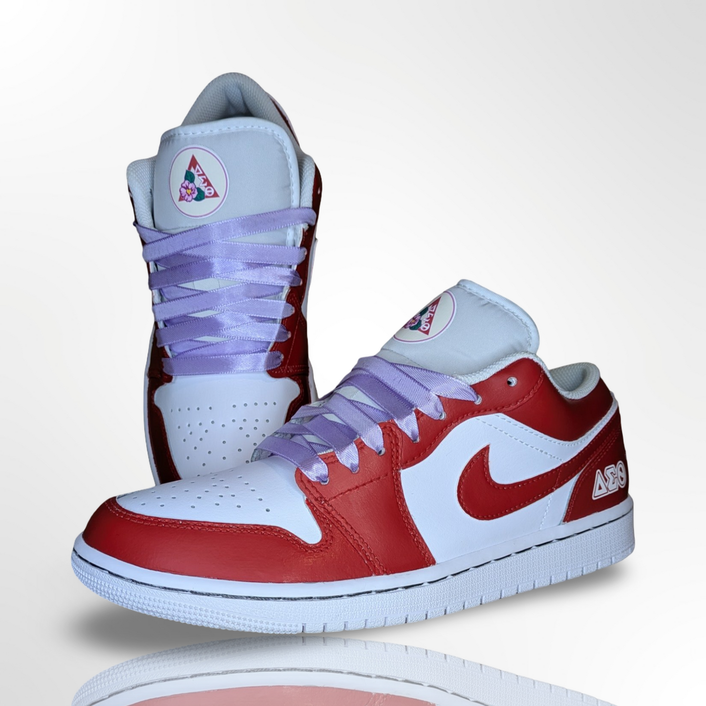 ‘Delta Sigma Theta’ Custom Shoes - Jordan 1 Low - FREE SHIPPING