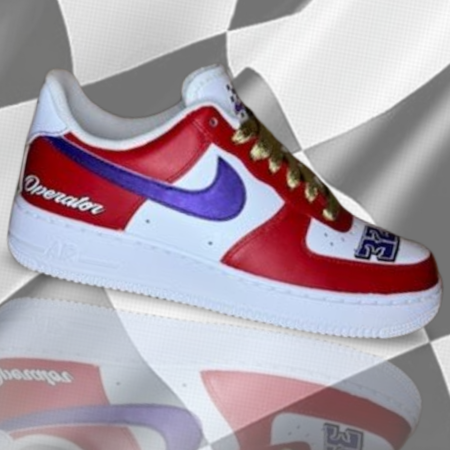 'SMOOTH OPERATOR #32' Bobby Pierce Custom Shoes - Nike Air Force 1 - FREE SHIPPING