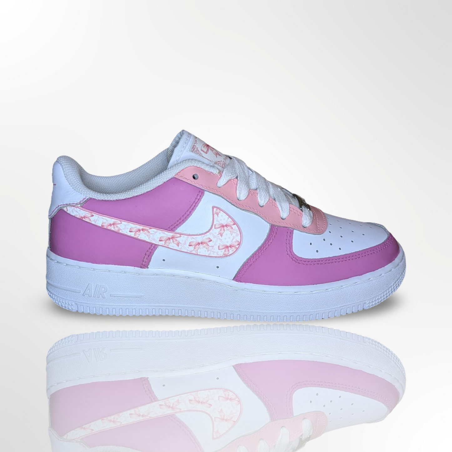 “Pretty in Pink” Custom Shoes - Nike Air Force 1 Low - FREE SHIPPING