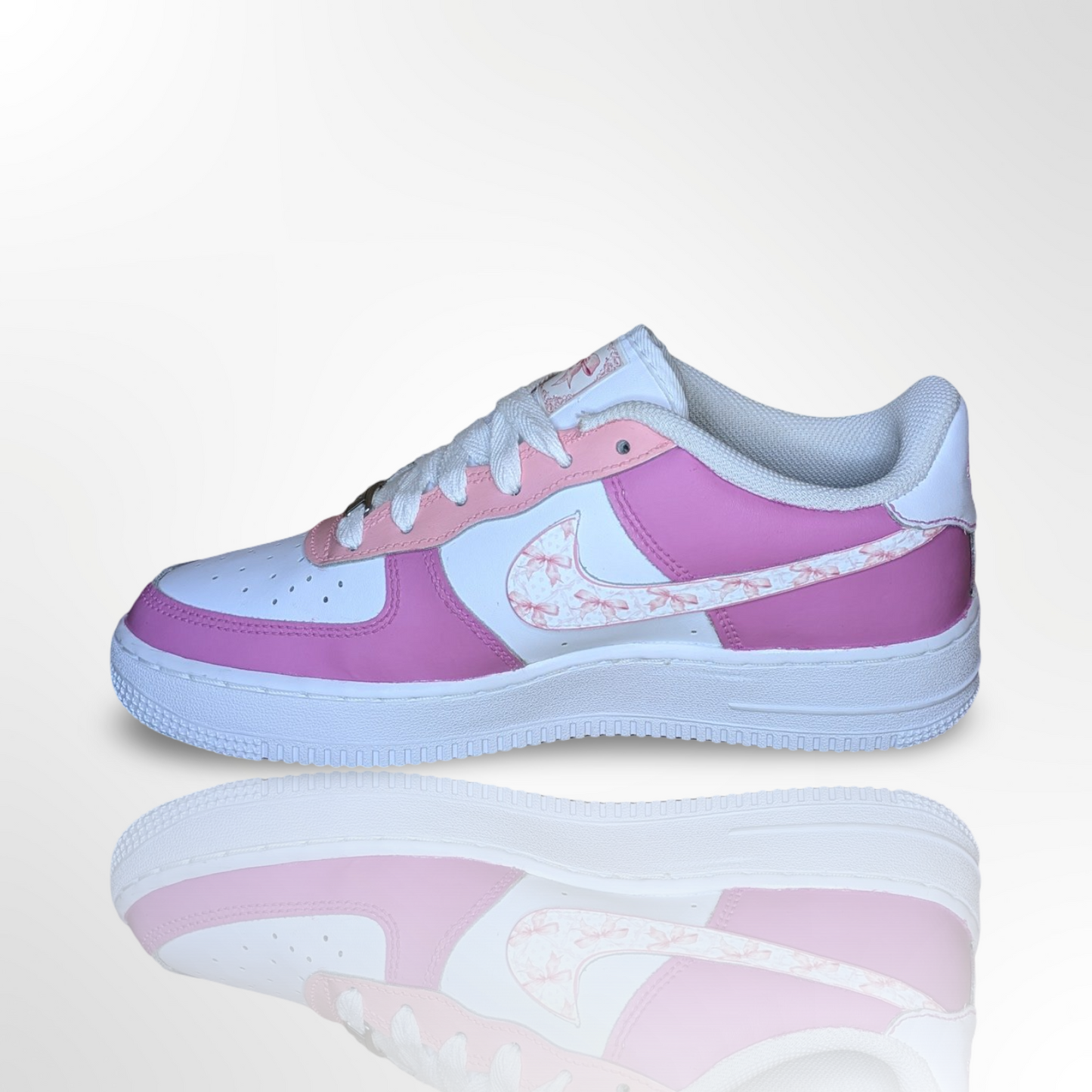 “Pretty in Pink” Custom Shoes - Nike Air Force 1 Low - FREE SHIPPING