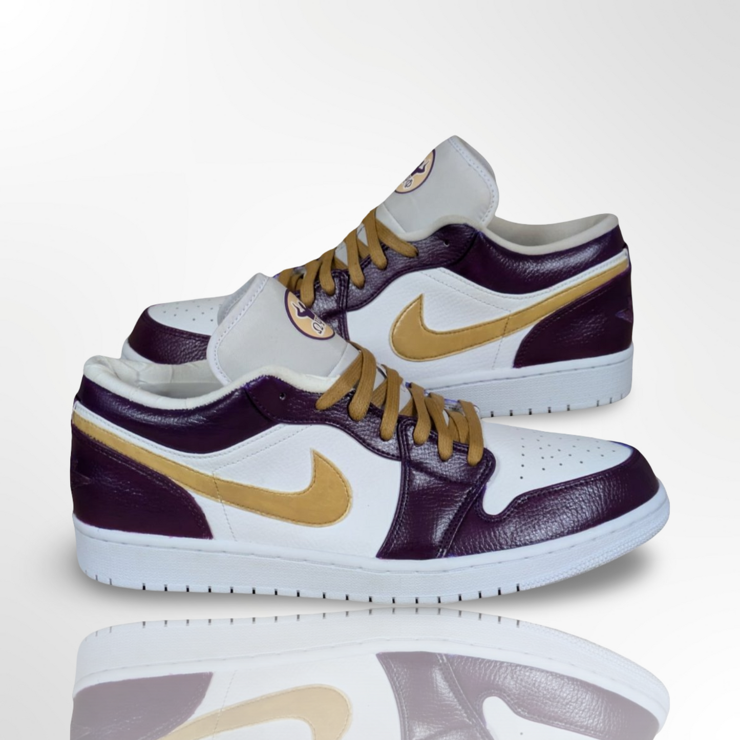 Omega Psi Phi / Q Dog Customs Shoes - Jordan 1 Low - FREE SHIPPING