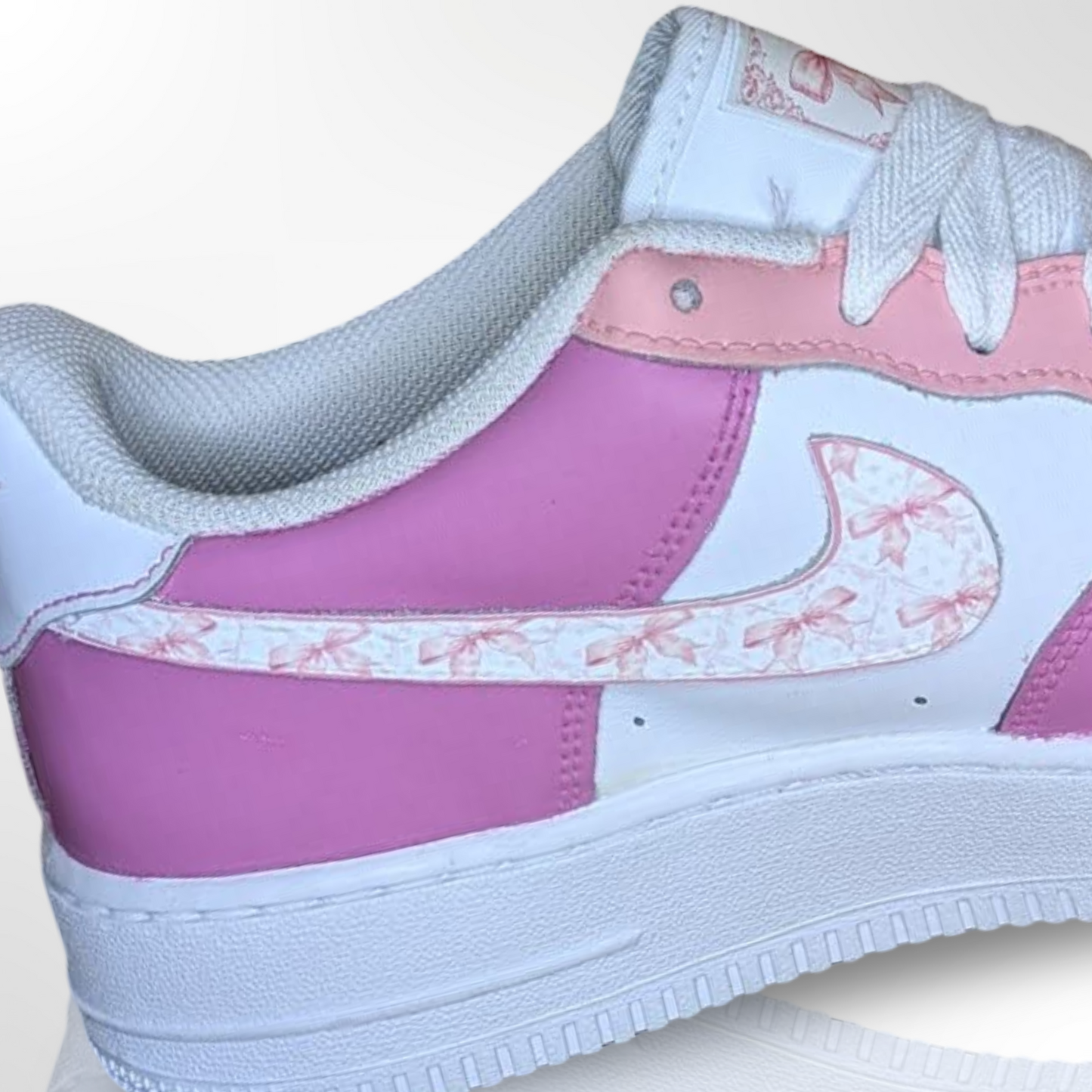 “Pretty in Pink” Custom Shoes - Nike Air Force 1 Low - FREE SHIPPING