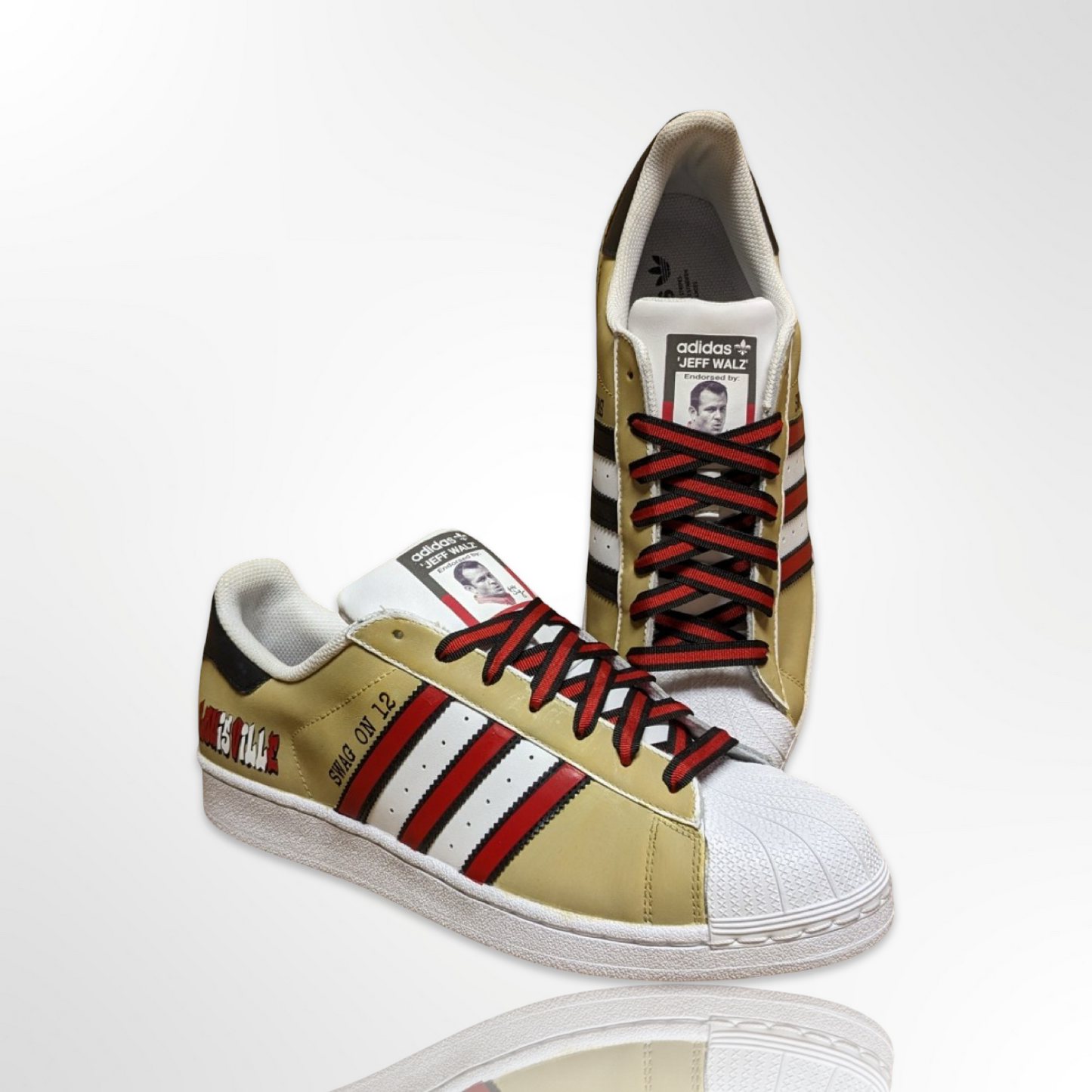 UofL University of Louisville "Don't Sweat The Technique" Custom Shoes - Adidas Superstar - FREE SHIPPING