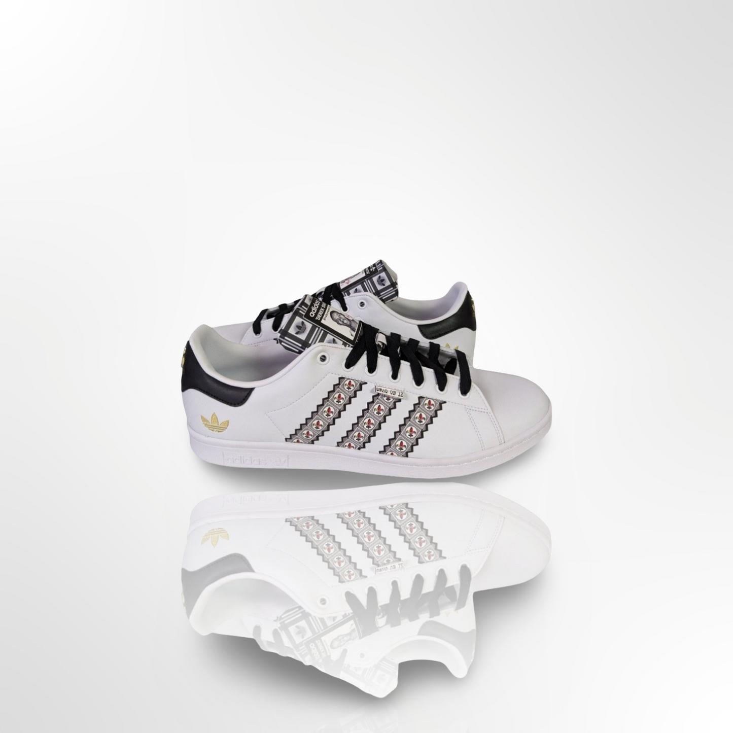 UofL University of Louisville Derek Smith Custom Shoes - Adidas Stan Smith - FREE SHIPPING