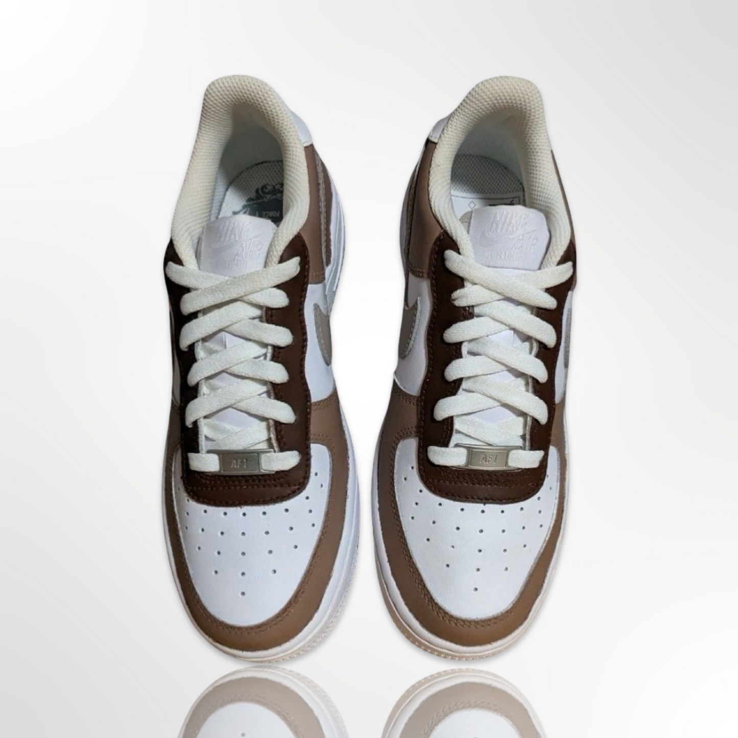 "Chocolate Mocha" Custom Shoes - Nike Air Force 1 Low - FREE SHIPPING