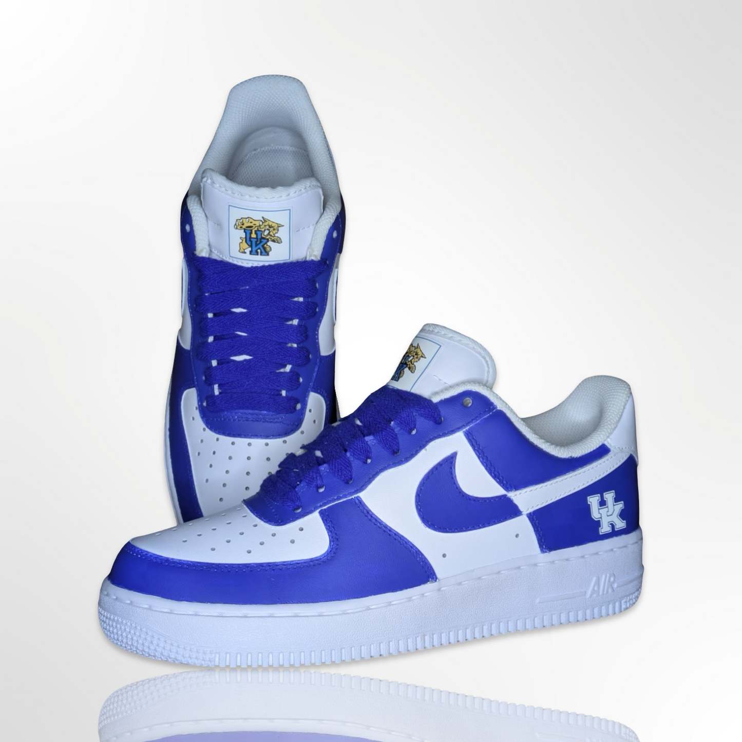 "UK" University of Kentucky Wildcat Custom Shoes - Nike Air Force 1 Low - FREE SHIPPING