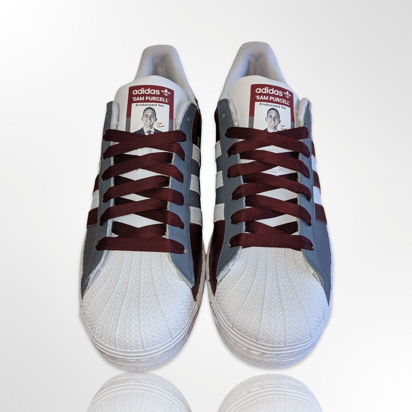 "Hail State Bulldogs" Custom Shoes - Adidas Superstar - FREE SHIPPING