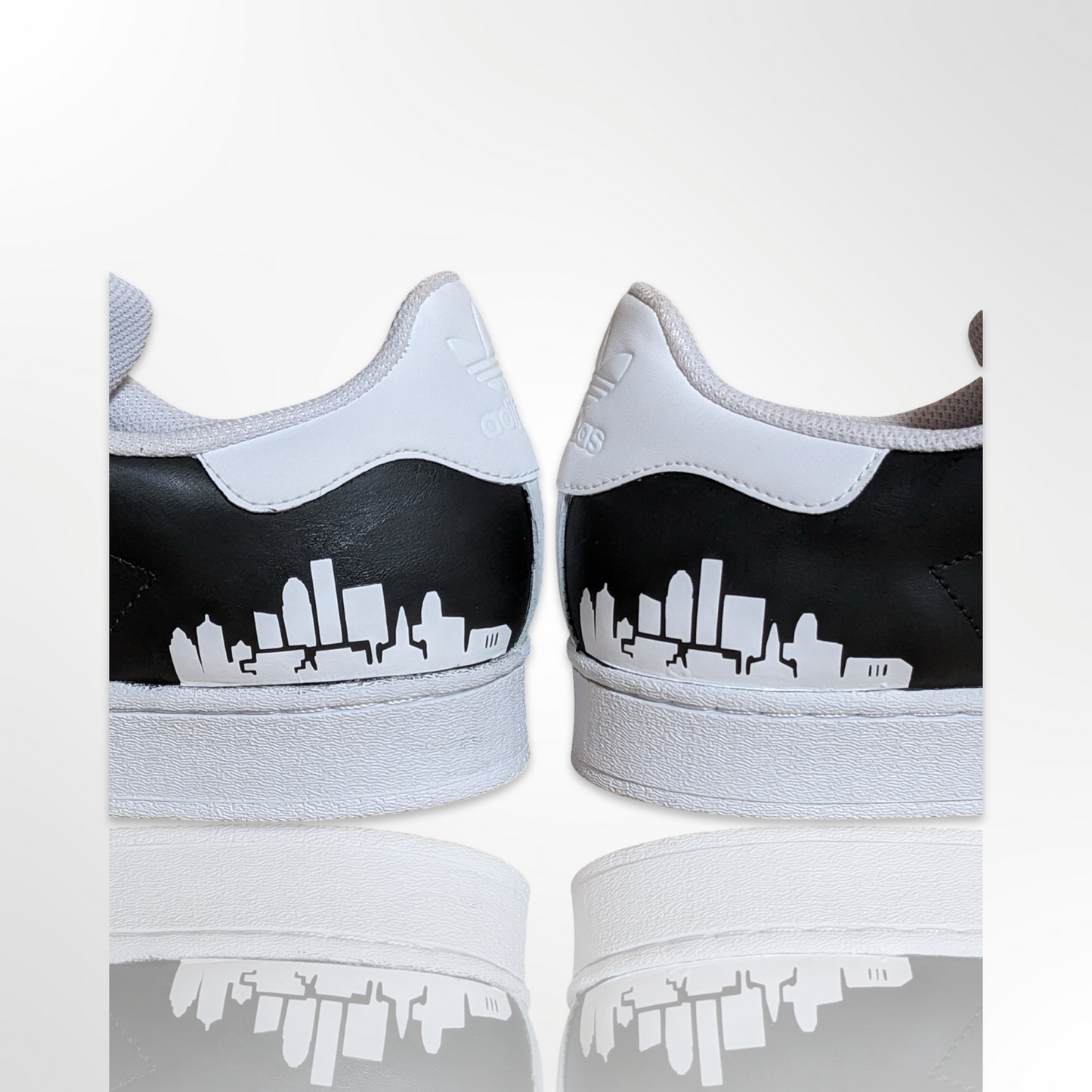 UofL University of Louisville "Card's Skyline" Custom Shoes - Adidas Superstar - FREE SHIPPING