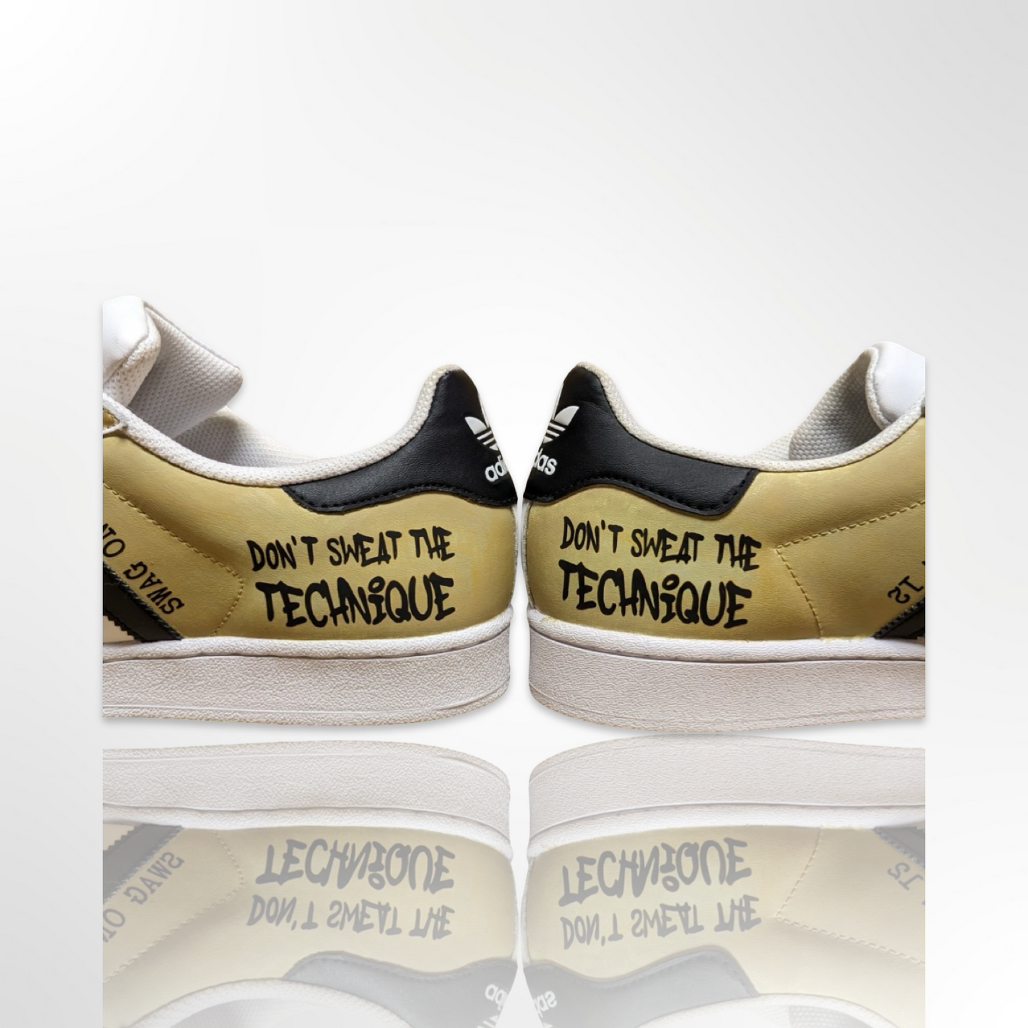 UofL University of Louisville "Don't Sweat The Technique" Custom Shoes - Adidas Superstar - FREE SHIPPING