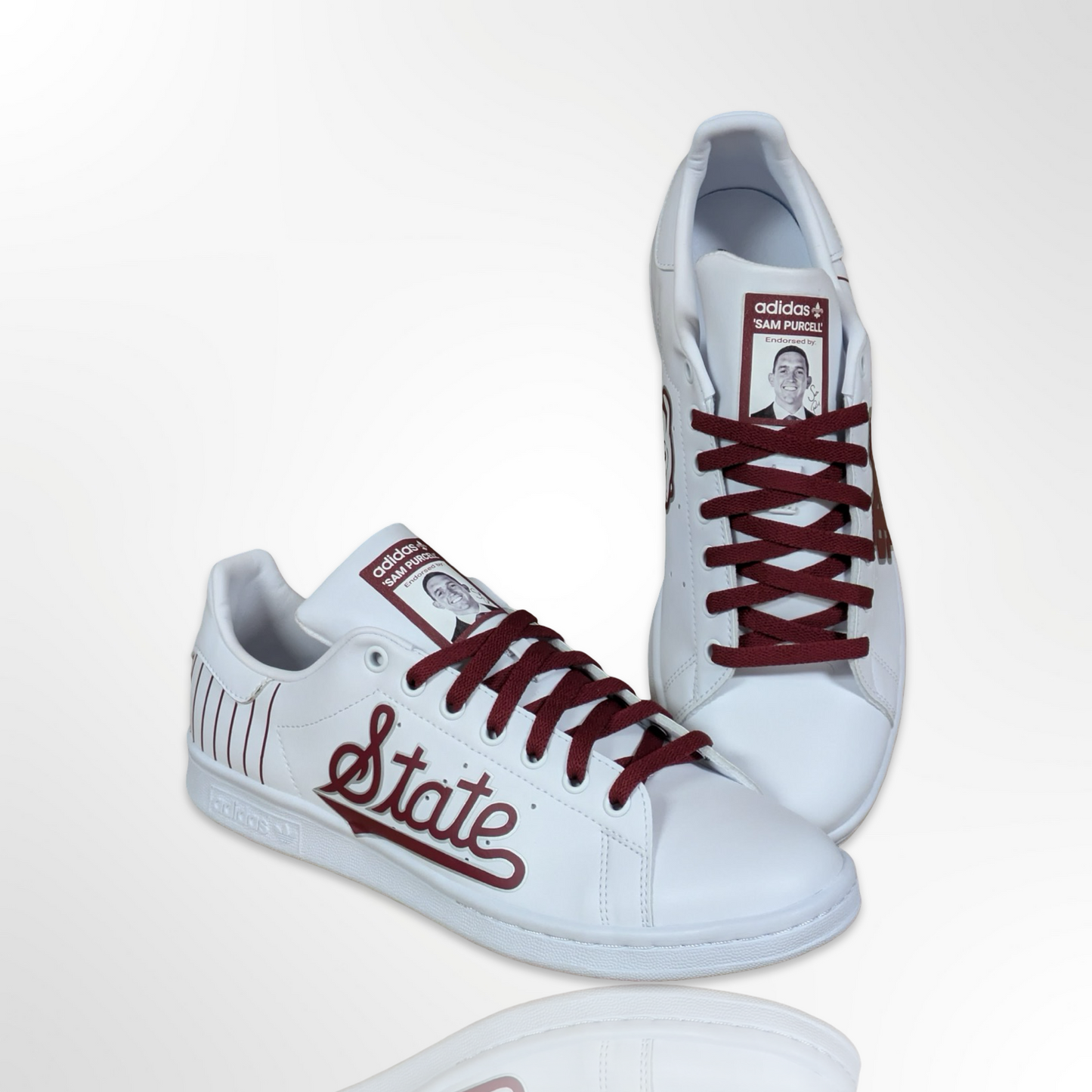 Mississippi State Custom Shoes - Adidas Stan Smith - FREE SHIPPING