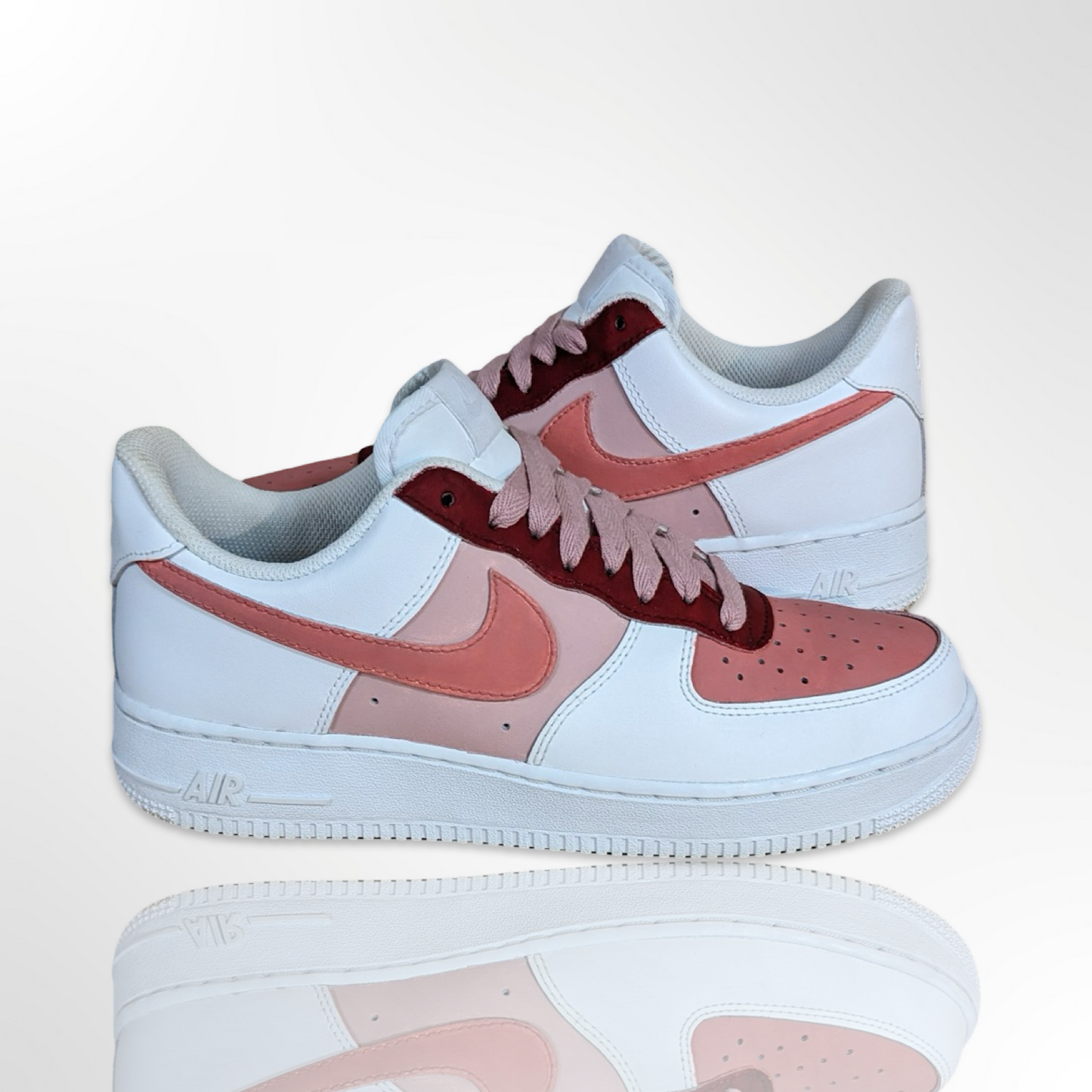 Cherish Pink on Pink Custom Shoes - Nike Air Force 1 Low - FREE SHIPPING