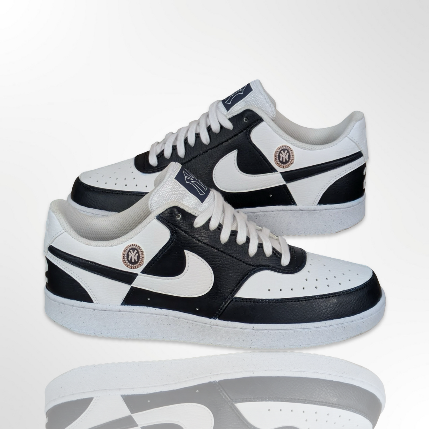 "New York Yankee" Custom Shoes - Nike Court Vision - FREE SHIPPING