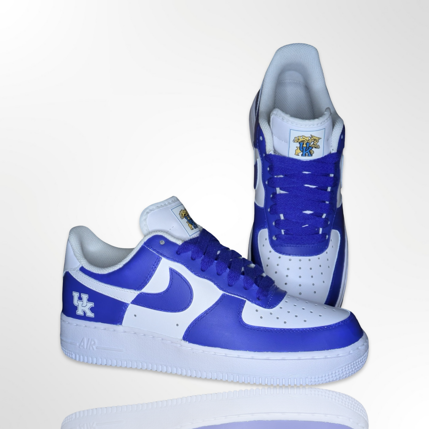 "UK" University of Kentucky Wildcat Custom Shoes - Nike Air Force 1 Low - FREE SHIPPING