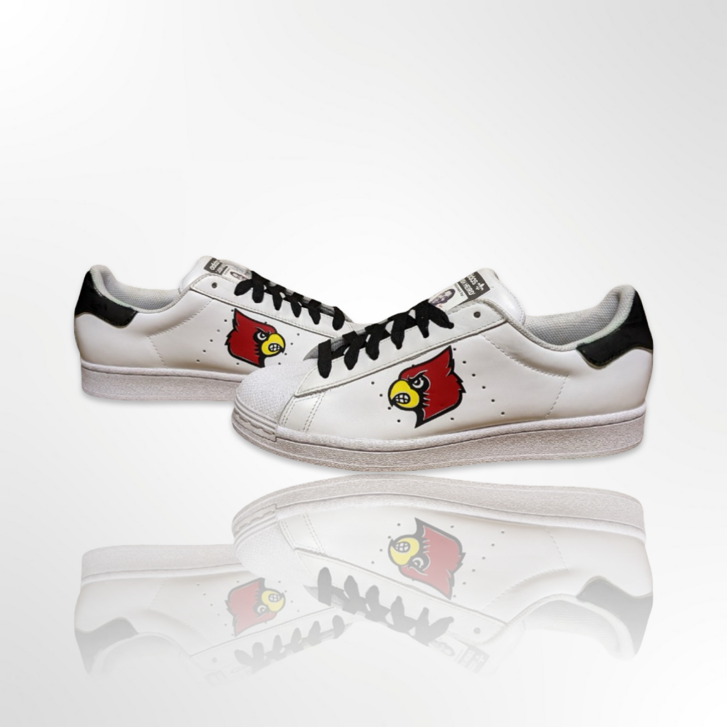 UofL University of Louisville "The Ville" Custom Shoes - Adidas Superstar - FREE SHIPPING
