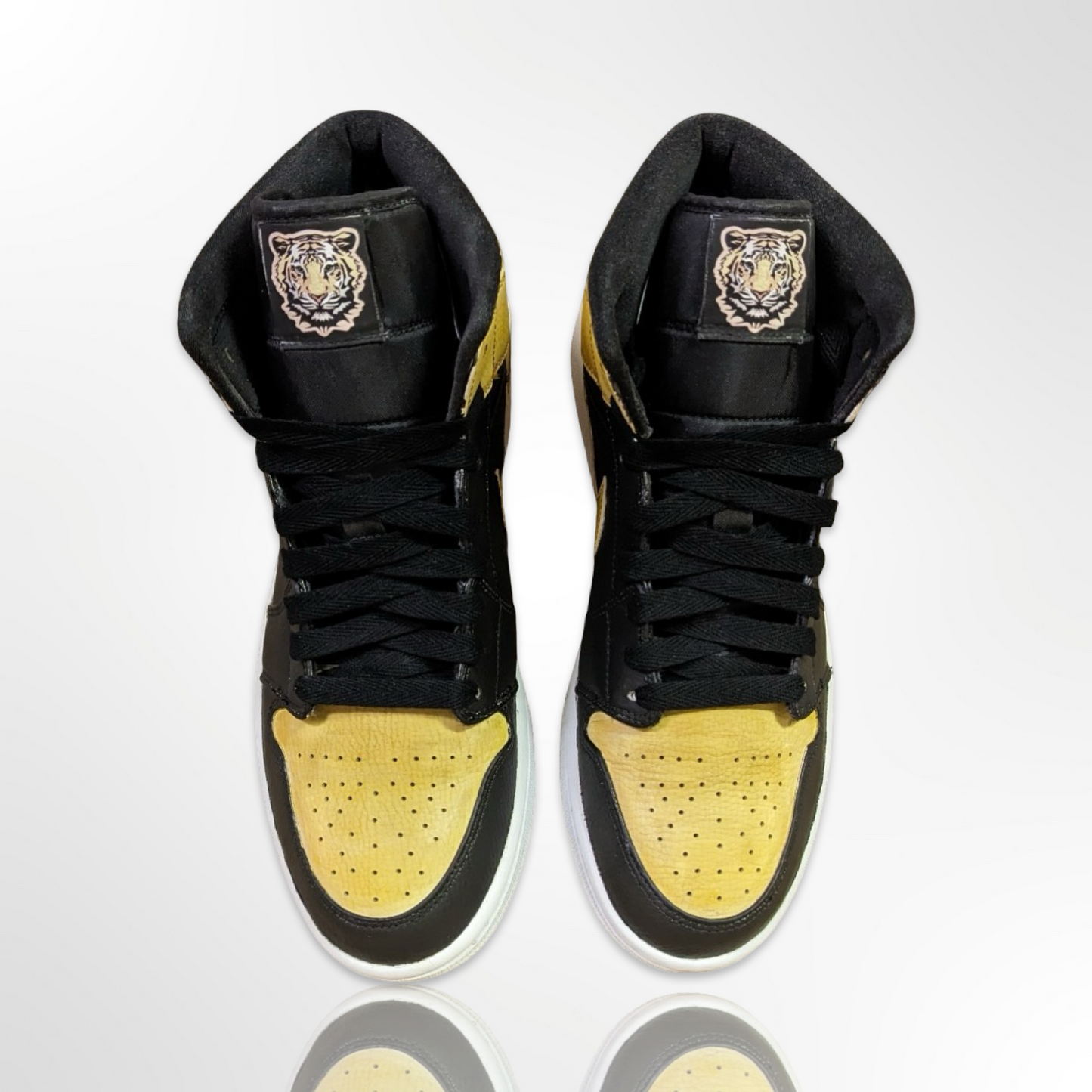 Murray High School "Tiger Pride" Custom Shoes - Air Jordan 1 Mid - FREE SHIPPING