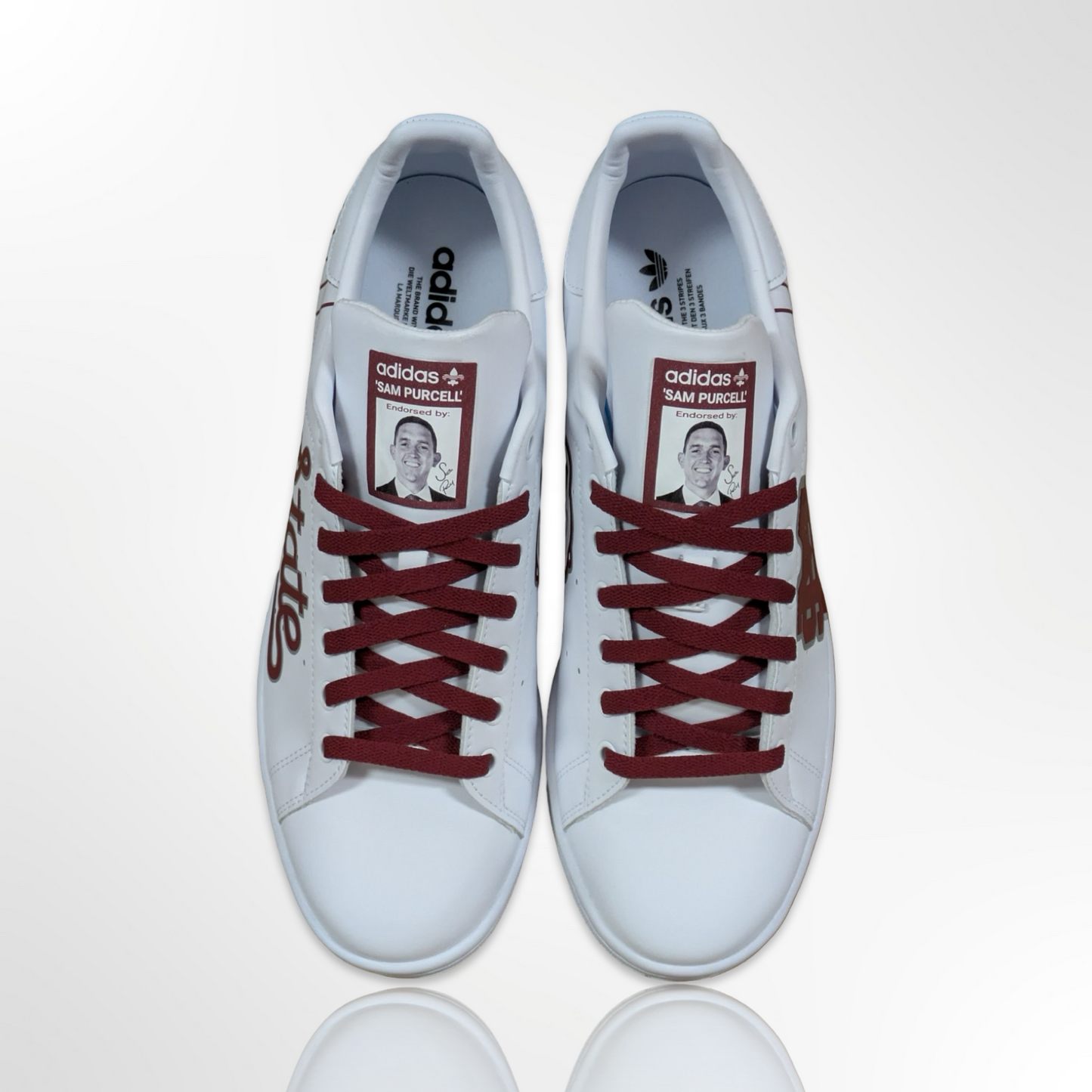 Mississippi State Custom Shoes - Adidas Stan Smith - FREE SHIPPING