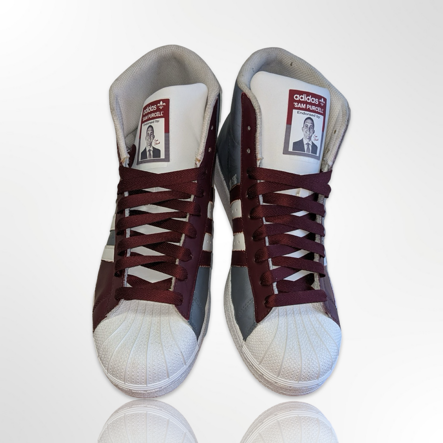 "Hail State Bulldogs" Custom Shoes - Adidas Superstar - FREE SHIPPING