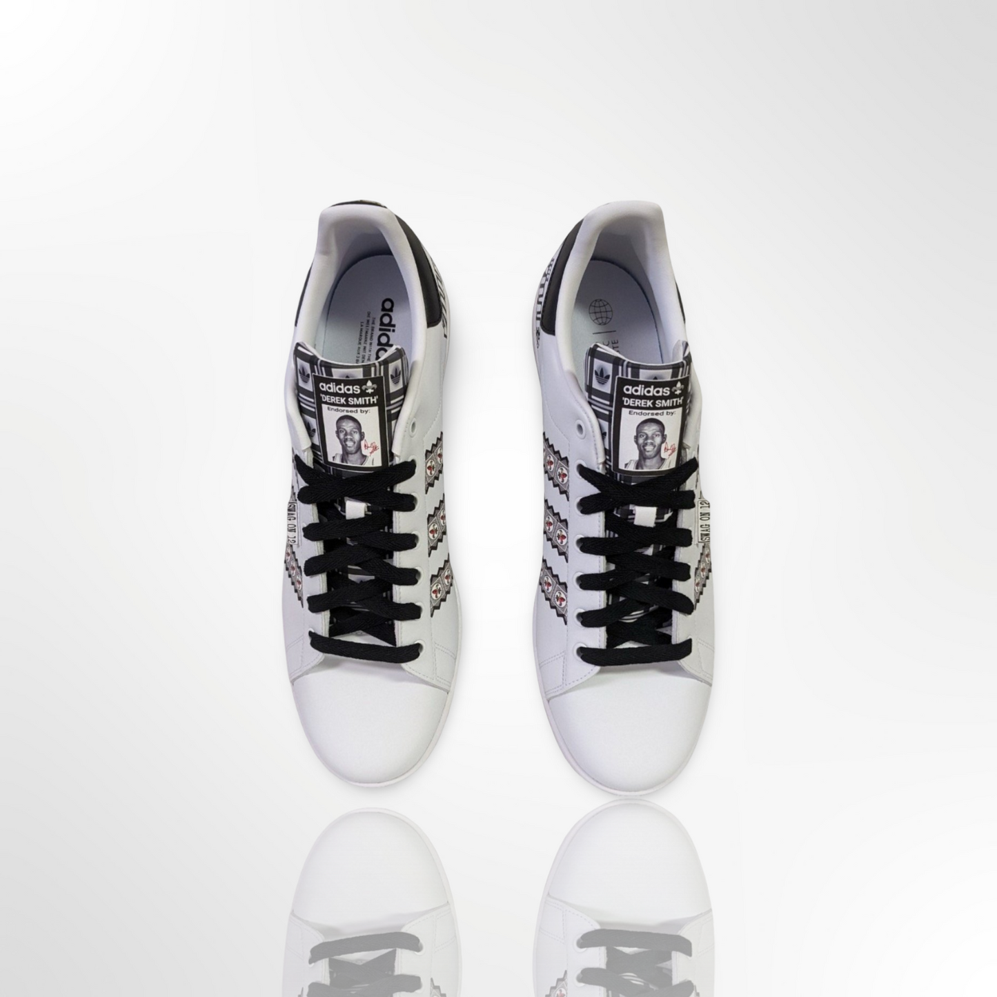 UofL University of Louisville Derek Smith Custom Shoes - Adidas Stan Smith - FREE SHIPPING