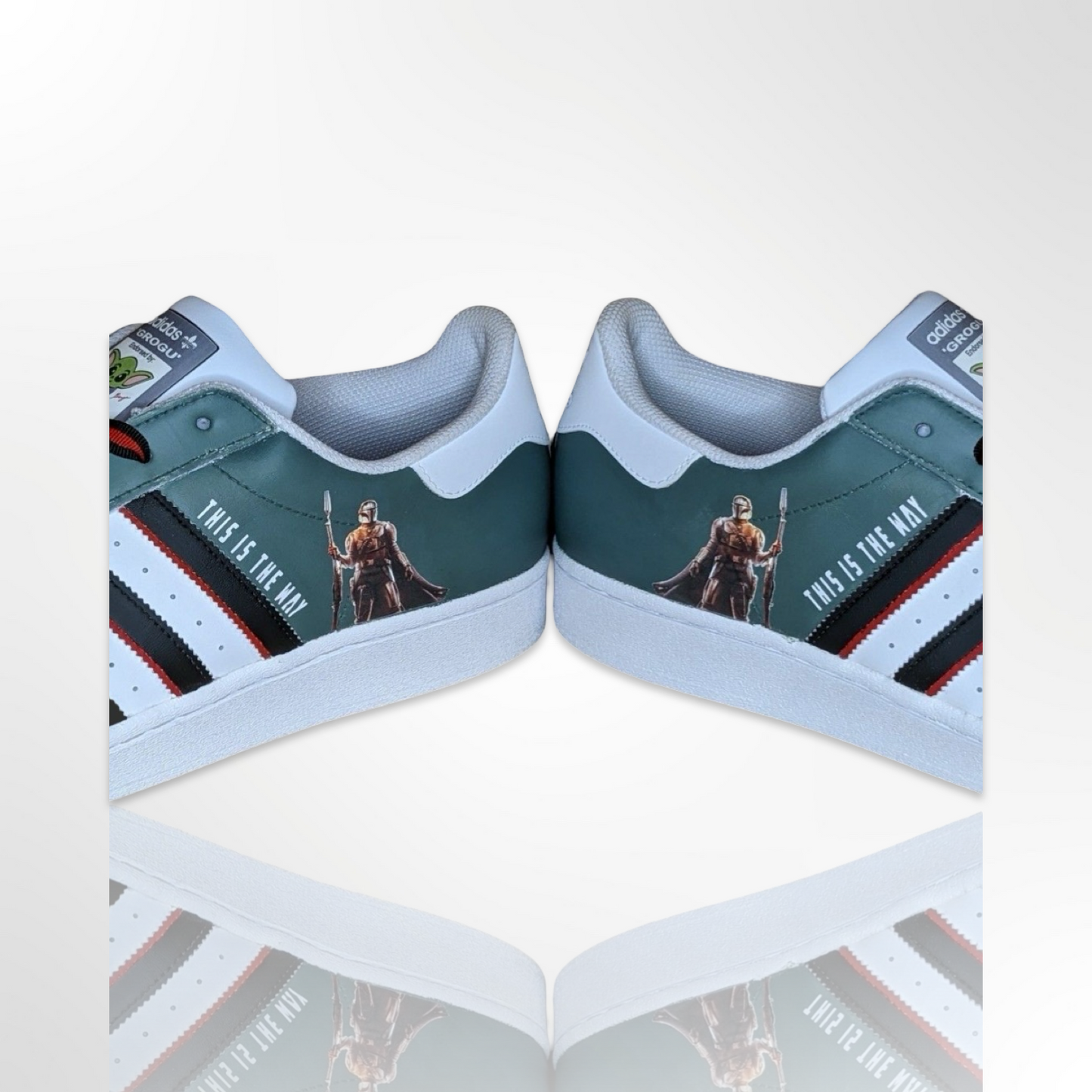 "The Mandalorian" Custom Shoes - Adidas Superstar - FREE SHIPPING