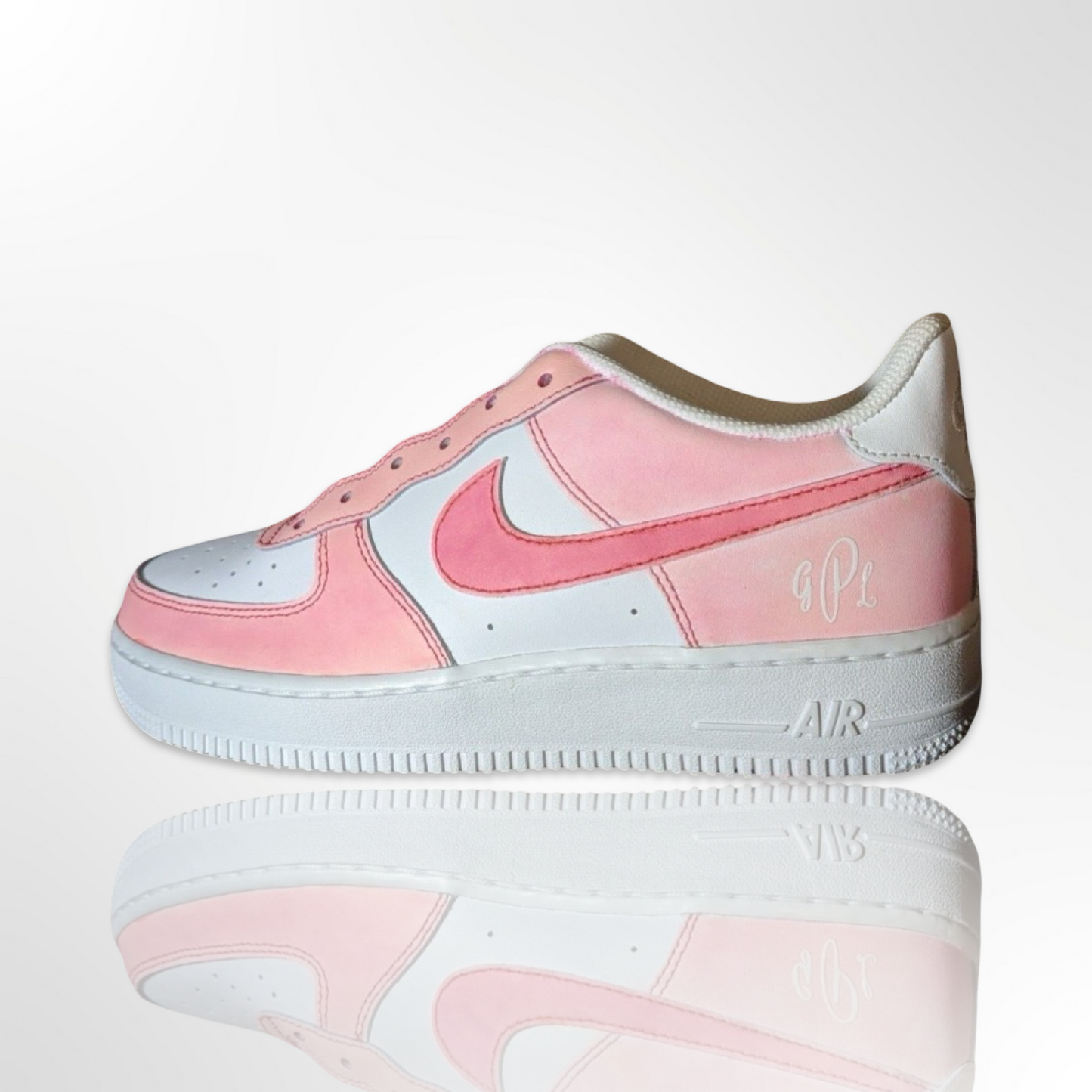 Pink/White Custom Shoes - Nike Air Force 1 Low - FREE SHIPPING