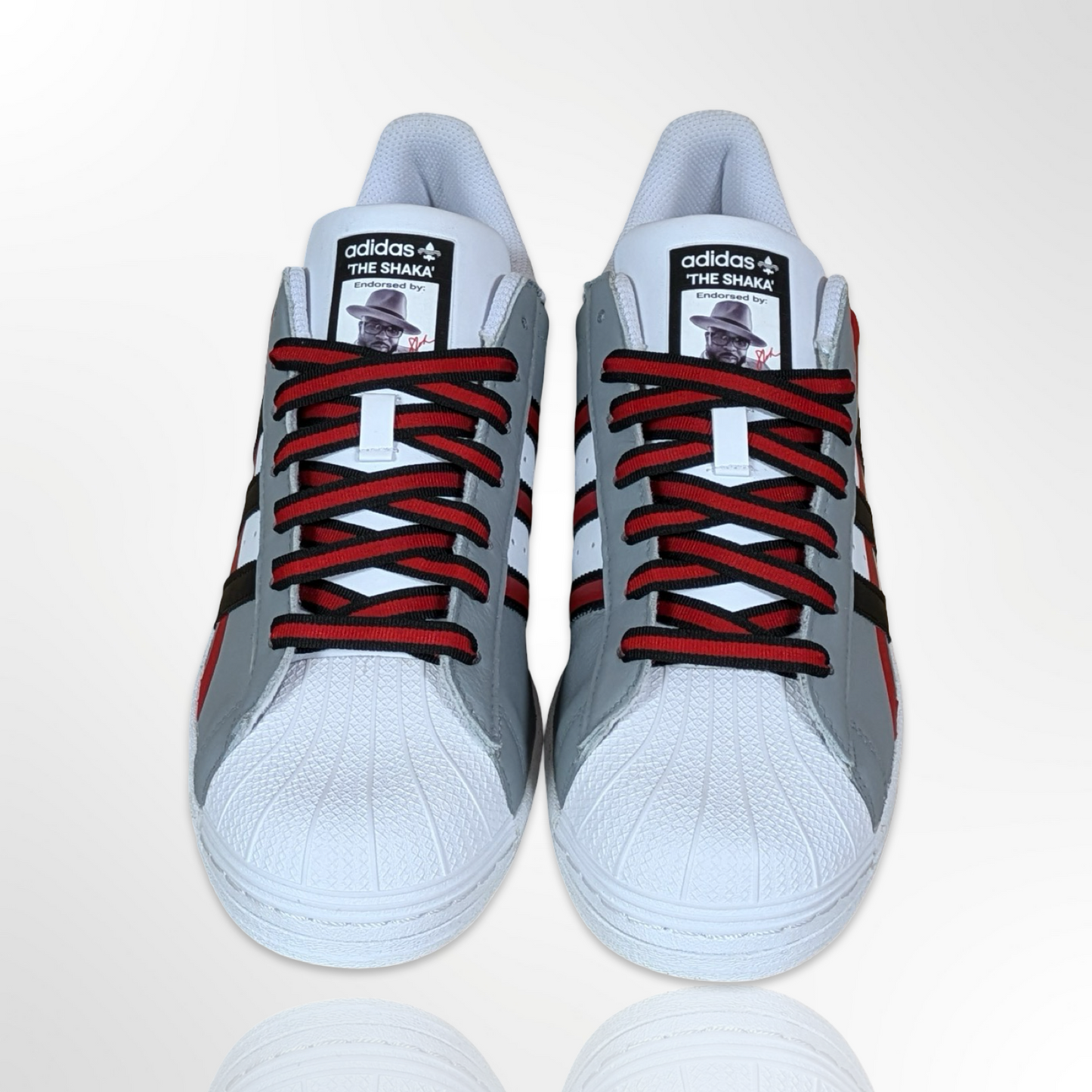 Tartan Grey Plaid Custom Shoes - Adidas Superstar - FREE SHIPPING