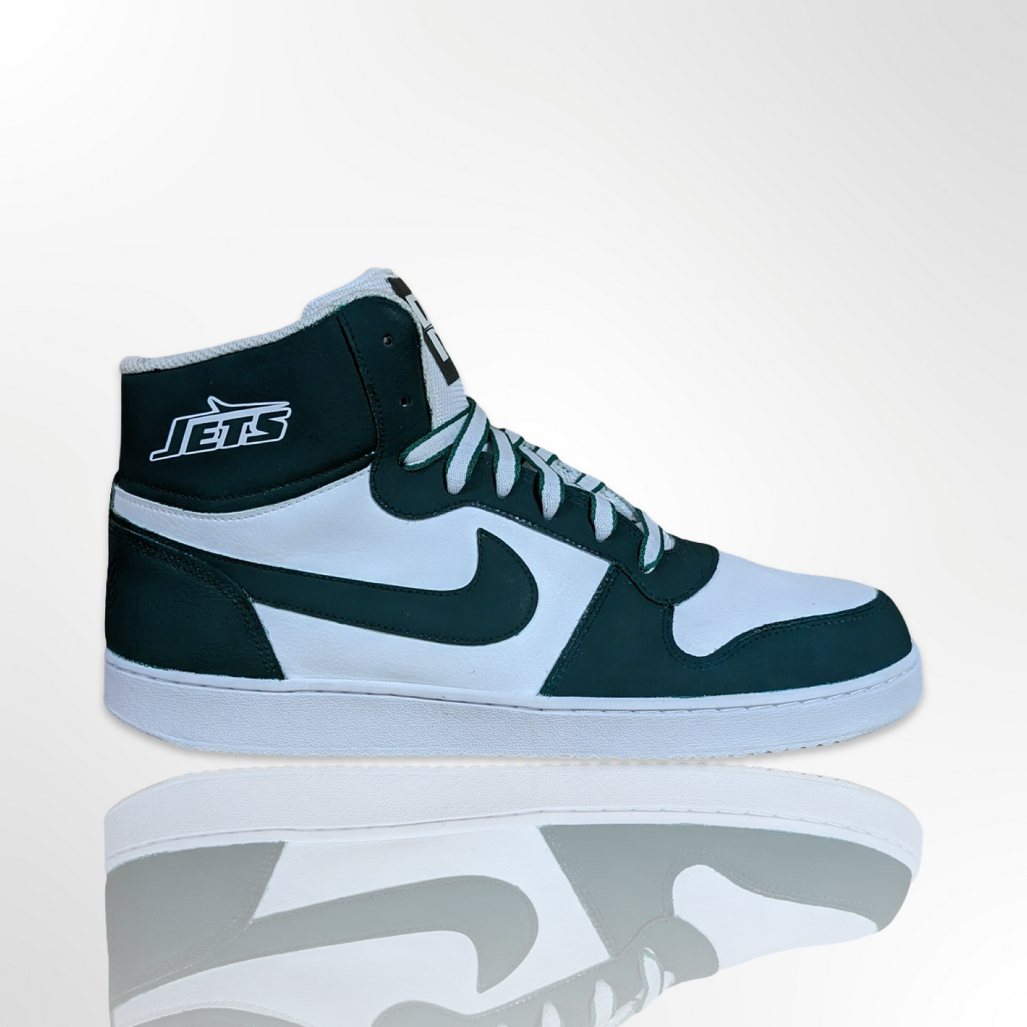 "New York Jets" Custom Shoe - Nike Ebernon - FREE SHIPPING