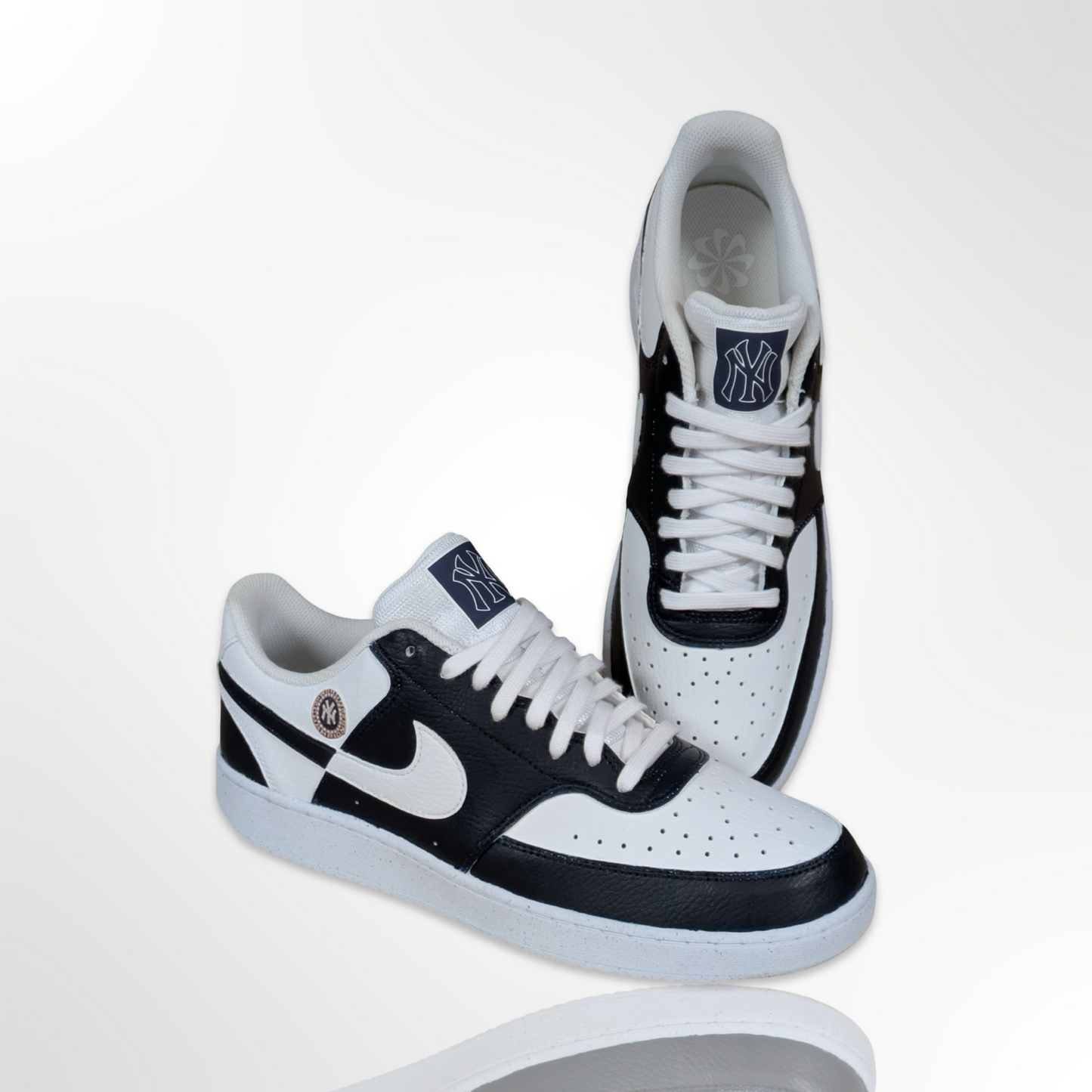 "New York Yankee" Custom Shoes - Nike Court Vision - FREE SHIPPING