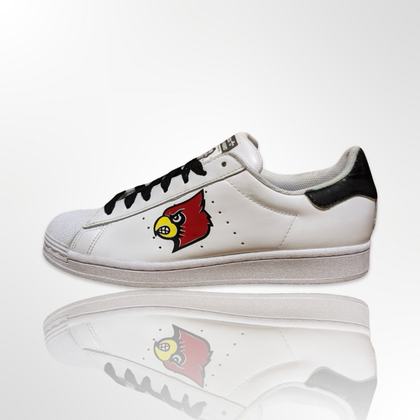 UofL University of Louisville "The Ville" Custom Shoes - Adidas Superstar - FREE SHIPPING