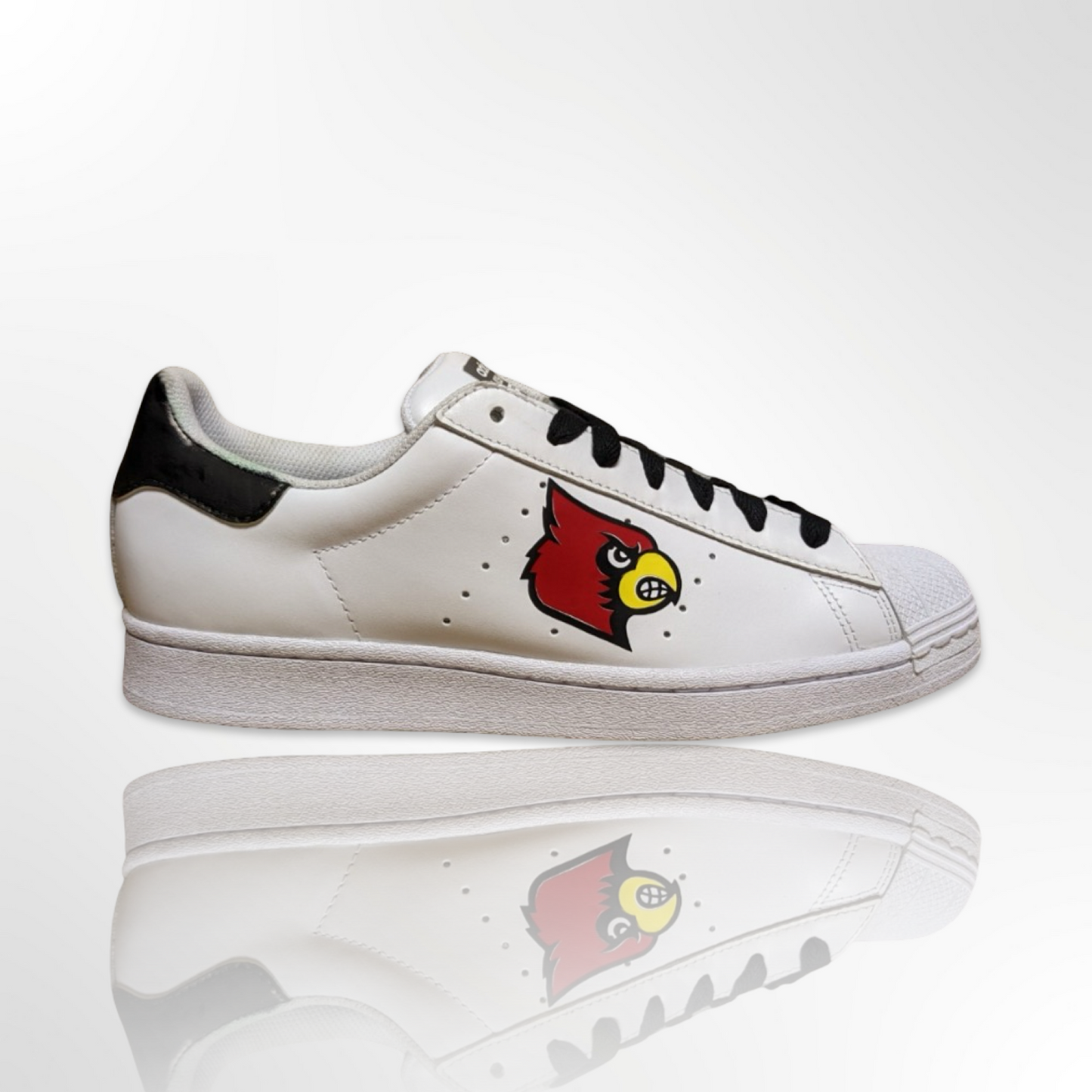 UofL University of Louisville "The Ville" Custom Shoes - Adidas Superstar - FREE SHIPPING