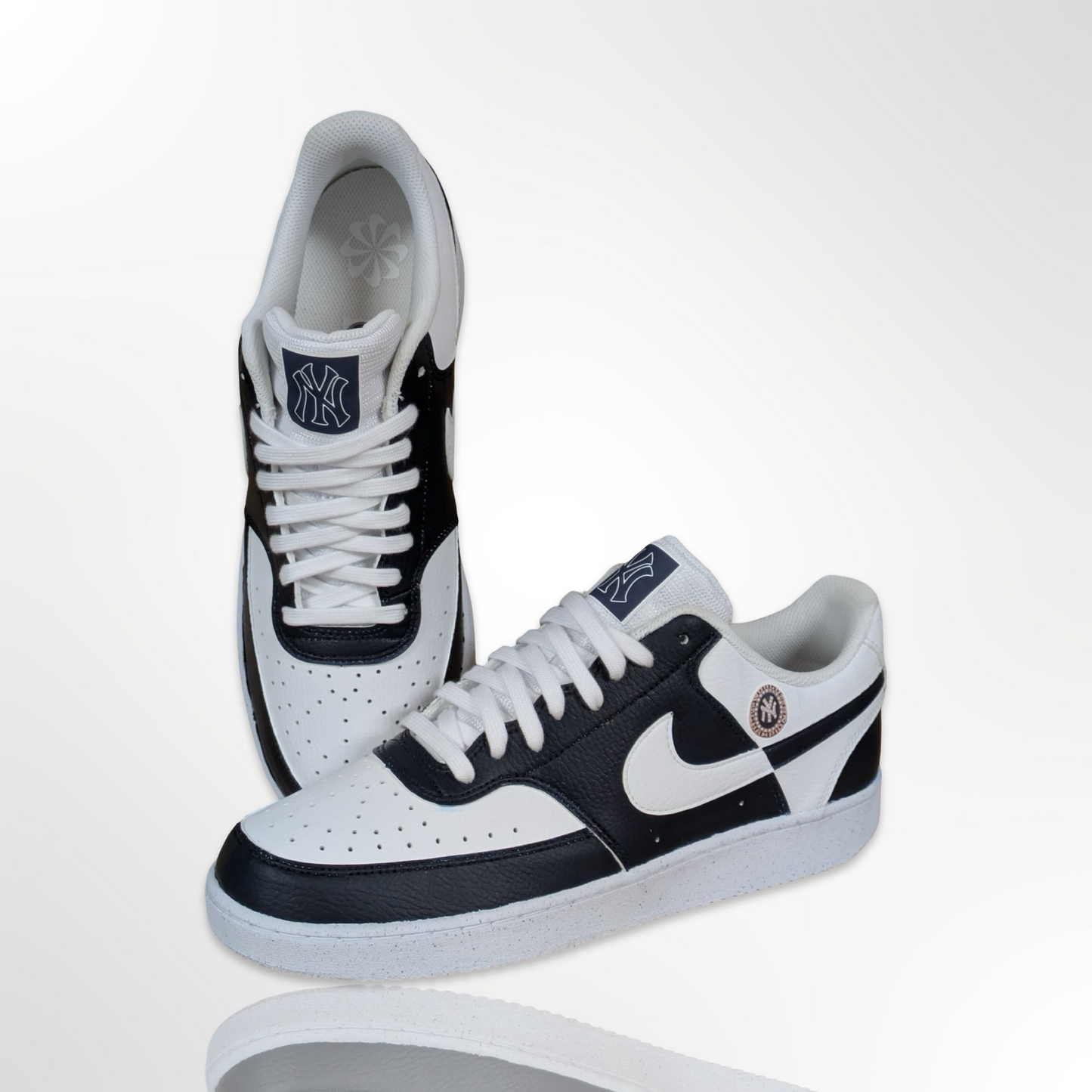 "New York Yankee" Custom Shoes - Nike Court Vision - FREE SHIPPING