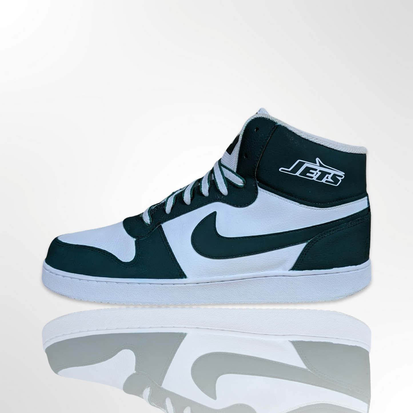 "New York Jets" Custom Shoe - Nike Ebernon - FREE SHIPPING