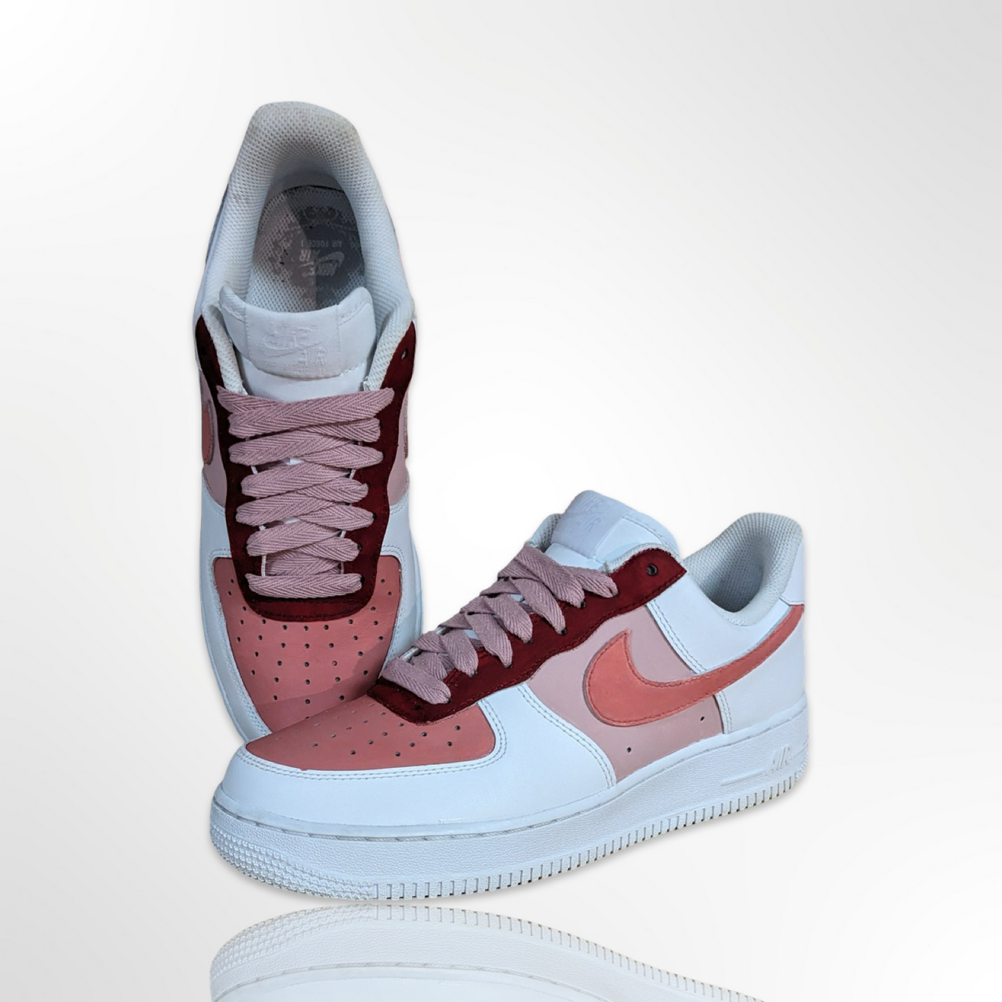 Cherish Pink on Pink Custom Shoes - Nike Air Force 1 Low - FREE SHIPPING