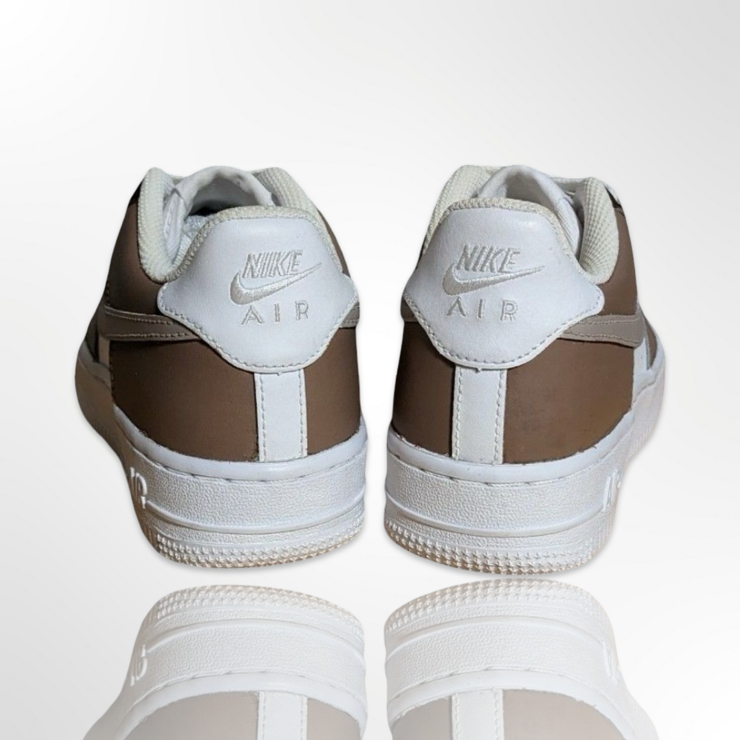 "Chocolate Mocha" Custom Shoes - Nike Air Force 1 Low - FREE SHIPPING