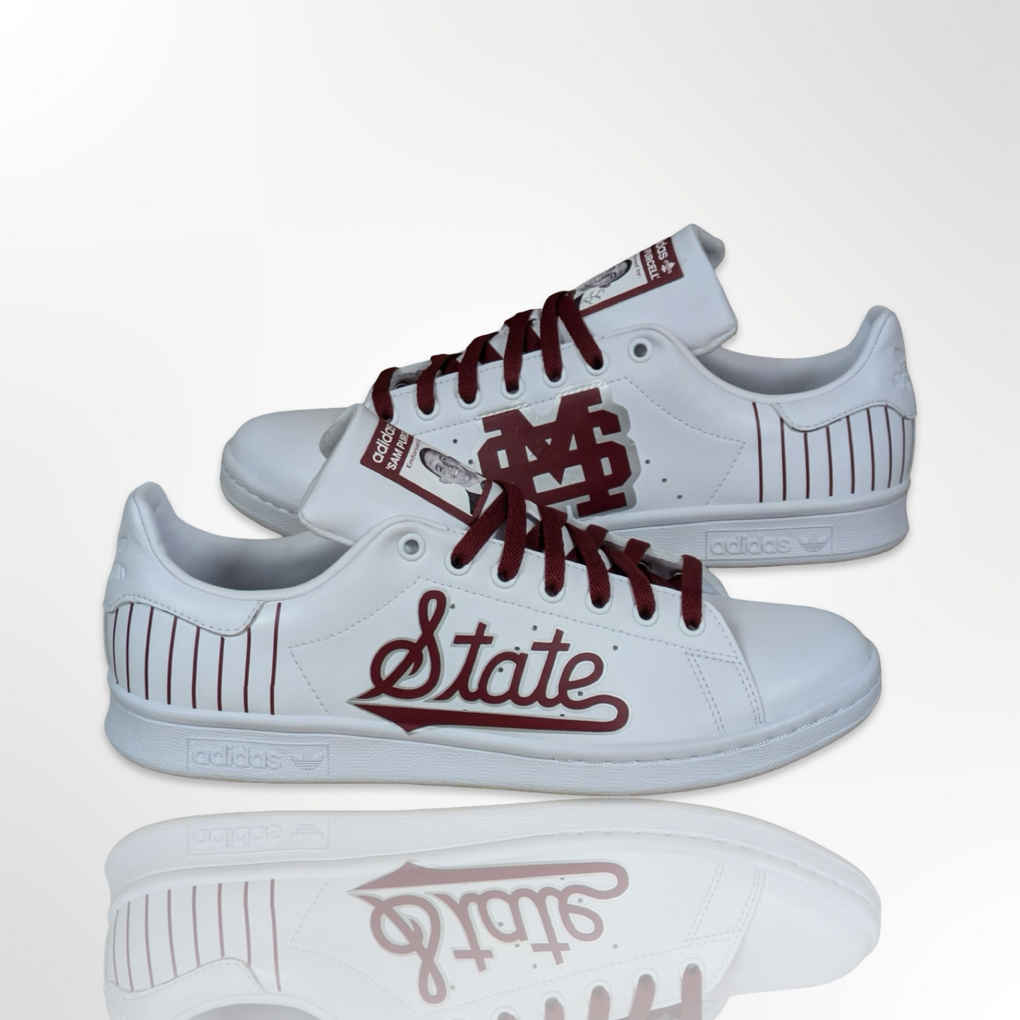 Mississippi State Custom Shoes - Adidas Stan Smith - FREE SHIPPING