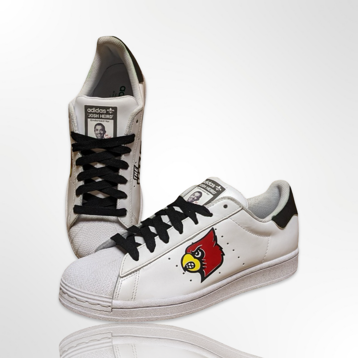 UofL University of Louisville "The Ville" Custom Shoes - Adidas Superstar - FREE SHIPPING