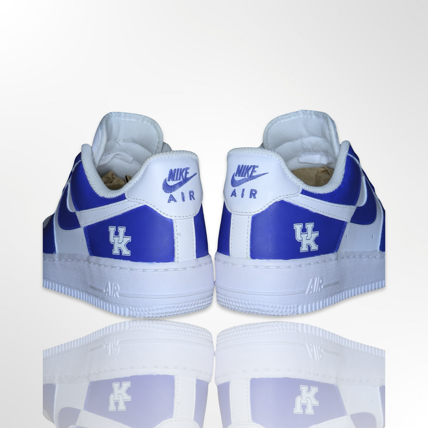 "UK" University of Kentucky Wildcat Custom Shoes - Nike Air Force 1 Low - FREE SHIPPING
