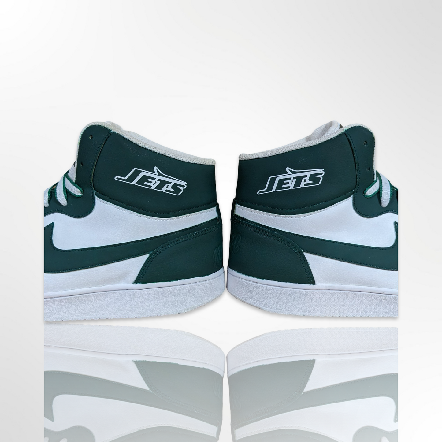 "New York Jets" Custom Shoe - Nike Ebernon - FREE SHIPPING