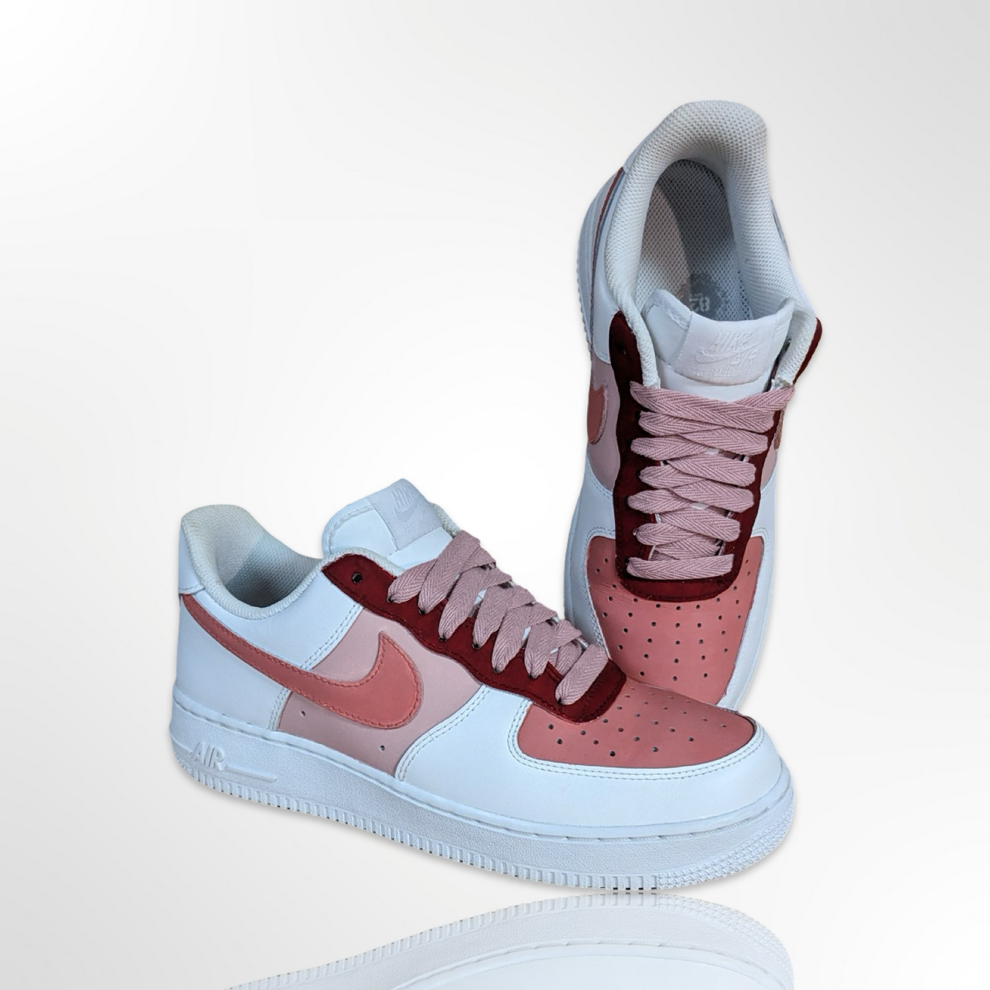 Cherish Pink on Pink Custom Shoes - Nike Air Force 1 Low - FREE SHIPPING