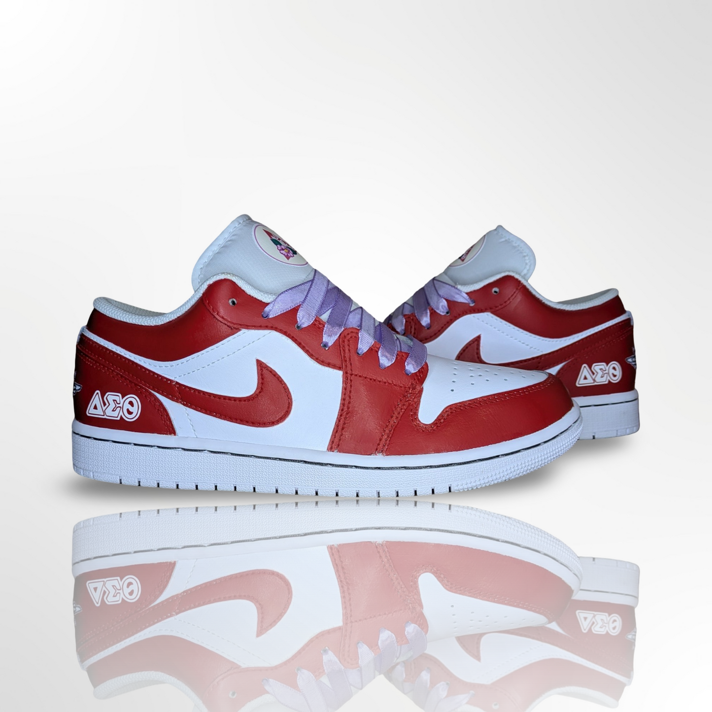 ‘Delta Sigma Theta’ Custom Shoes - Jordan 1 Low - FREE SHIPPING