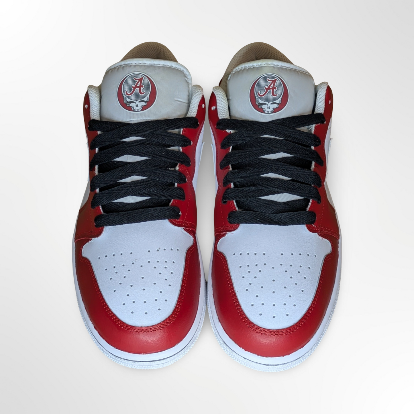 ‘Roll Away The Tide’ Alabama Custom Shoes - Jordan 1 Low - FREE SHIPPING