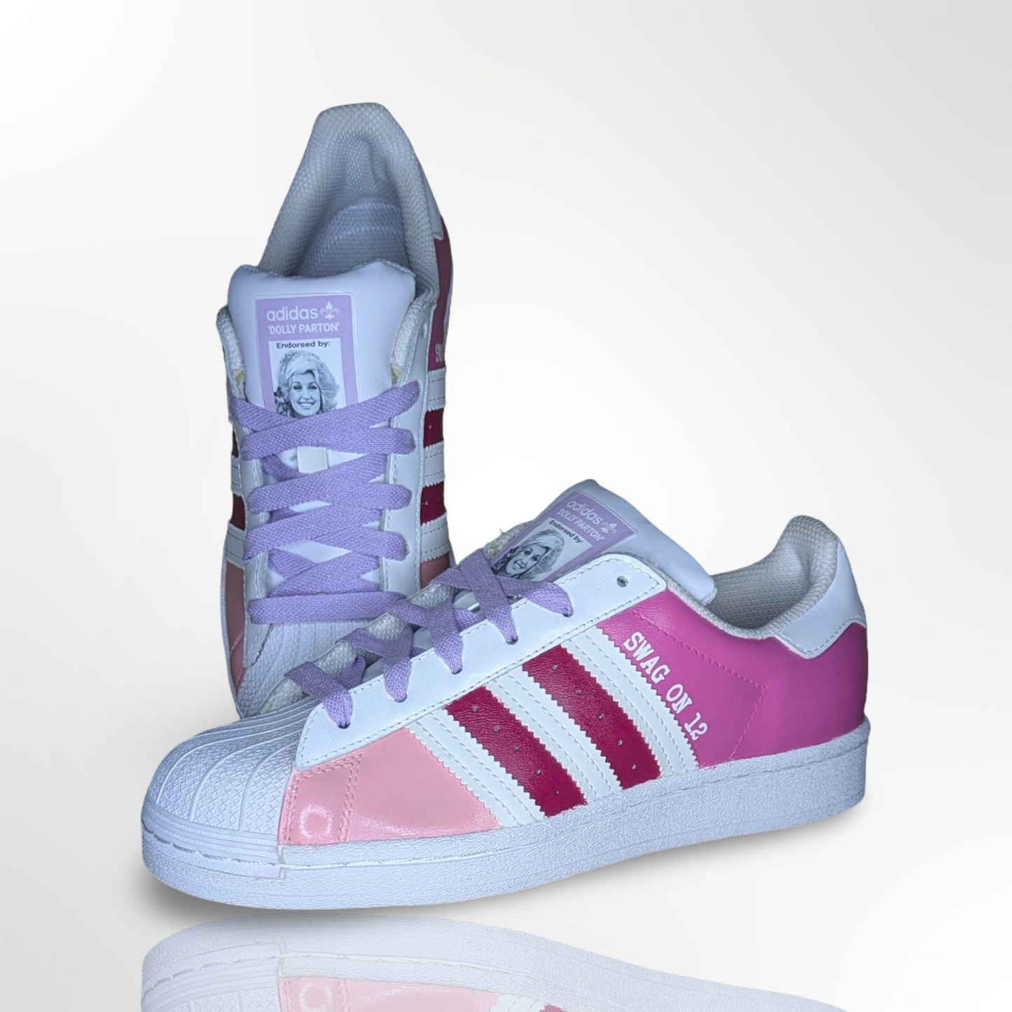‘Dolly Parton’ Custom Shoes - Adidas Superstar - FREE SHIPPING