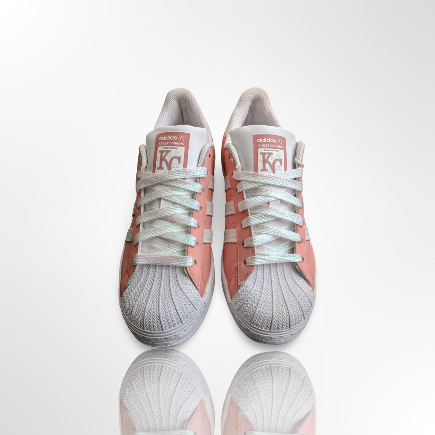 "Vintage Petal Pink" Custom Shoes - Adidas Superstar Shell Toe - FREE SHIPPING