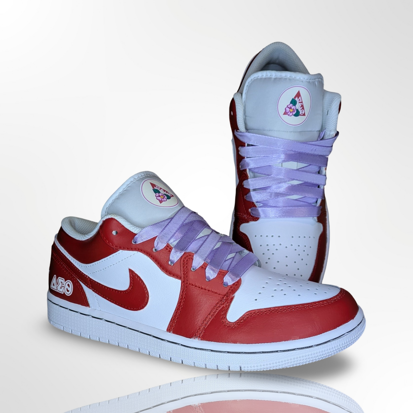 ‘Delta Sigma Theta’ Custom Shoes - Jordan 1 Low - FREE SHIPPING